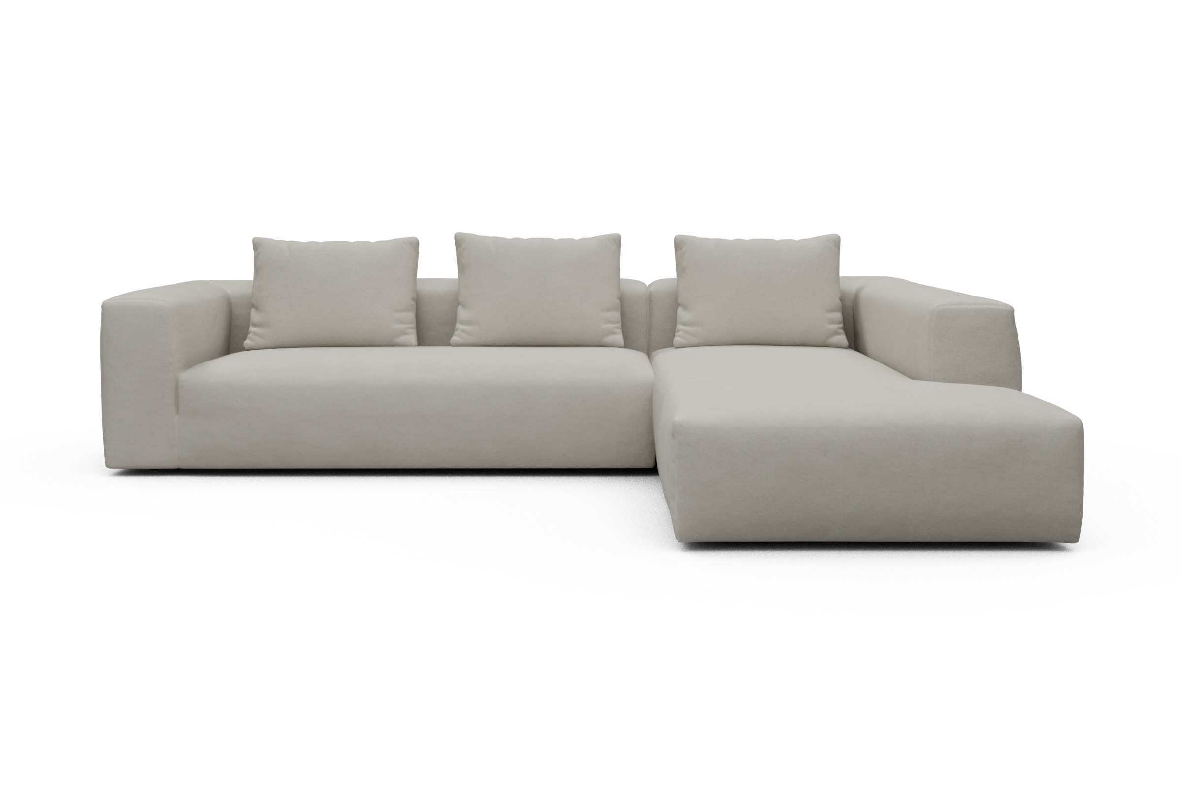 Skandi Home Ecksofa Fred Relax-Ecke rechts mit 2,5-Sitzer Denari-Clean-Beige moebelfaktor