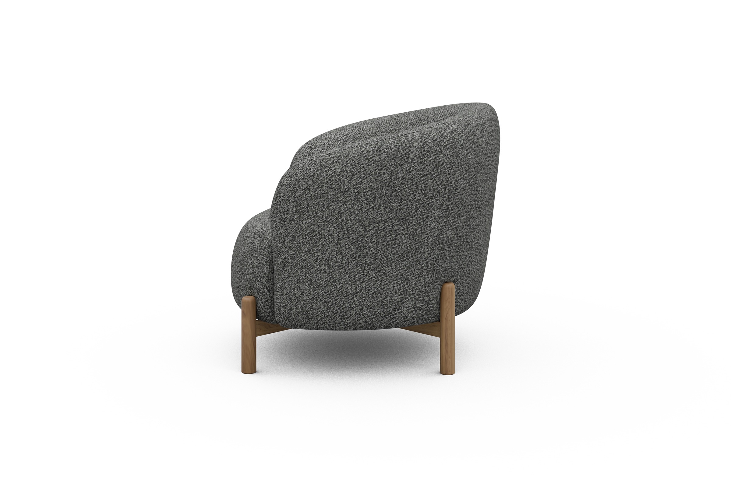 Sessel Ronda Holzbeine Eiche Natur Vanora-Warm-Grey