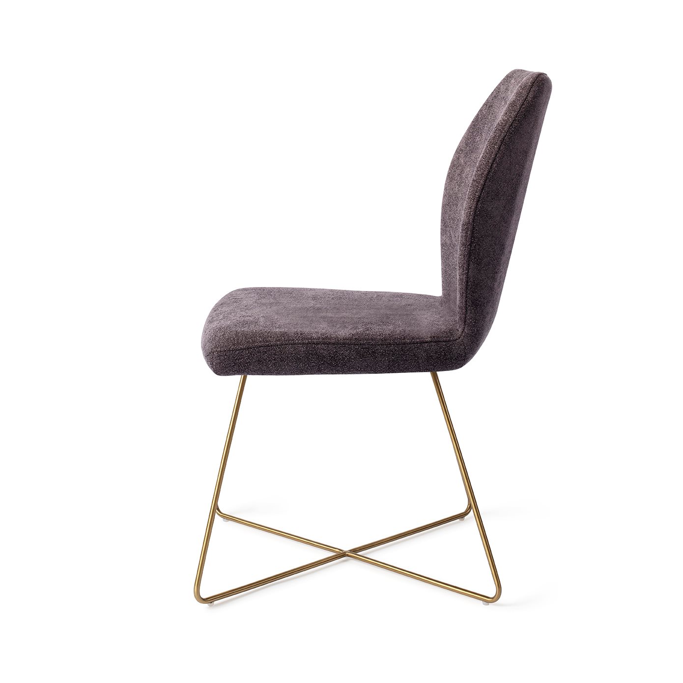 Jesper Home Esszimmerstuhl Ikata Almost-Black Cross Gold