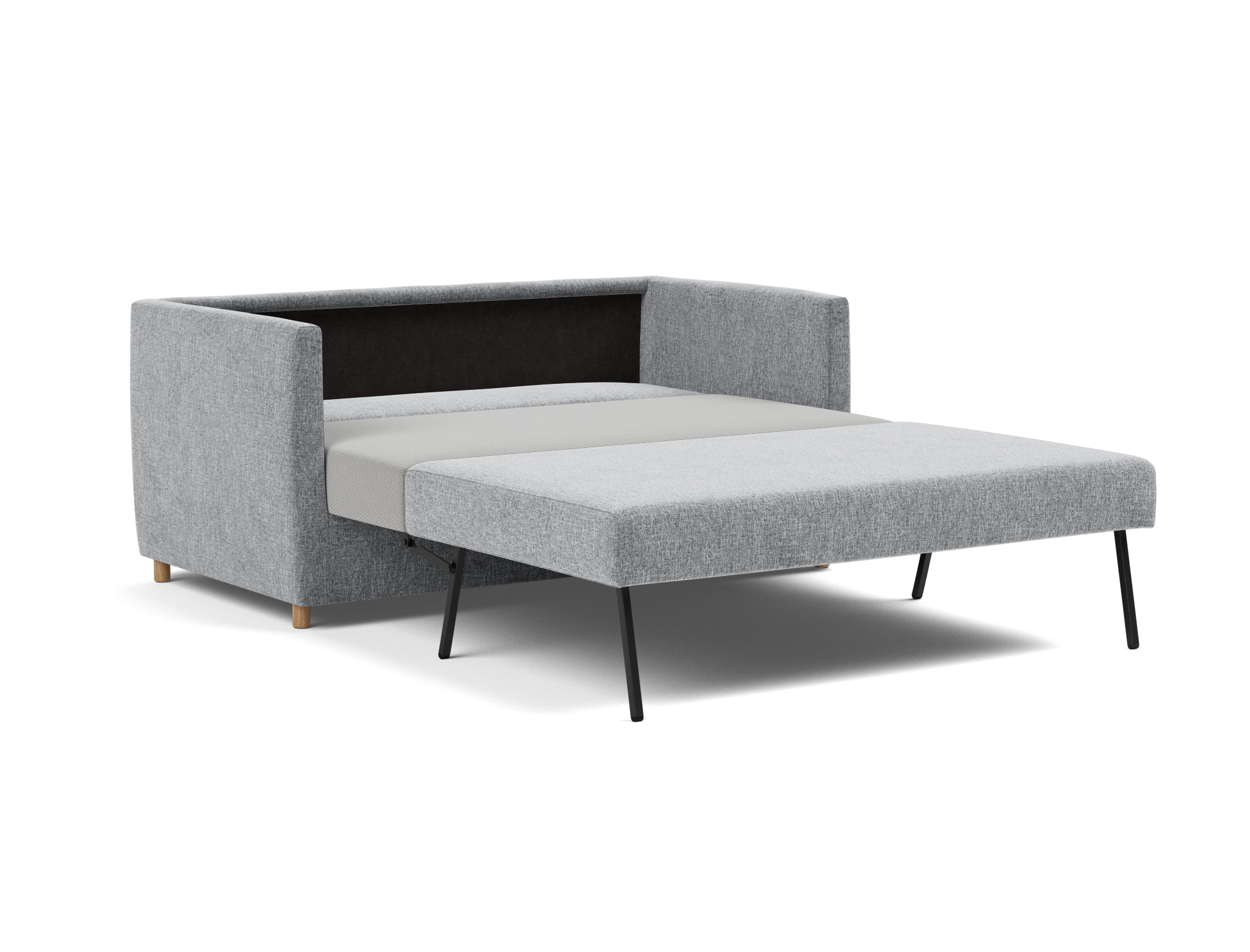Schlafsofa Olan Strukturierter Stoff Twist 565-Granite