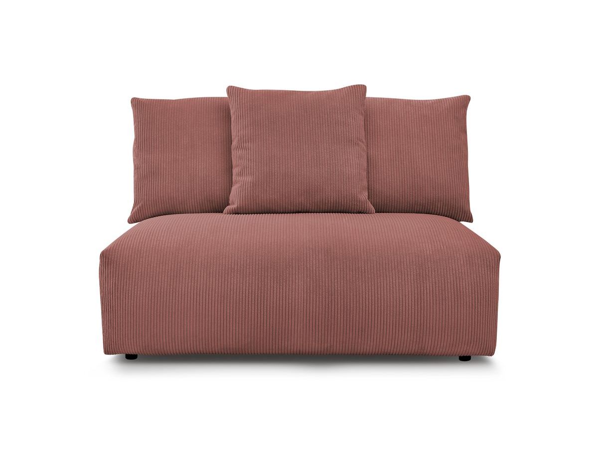Bobochic Voltaire Sofamodul 2-Sitzer 142 × 100 cm Cordsamt Rosa