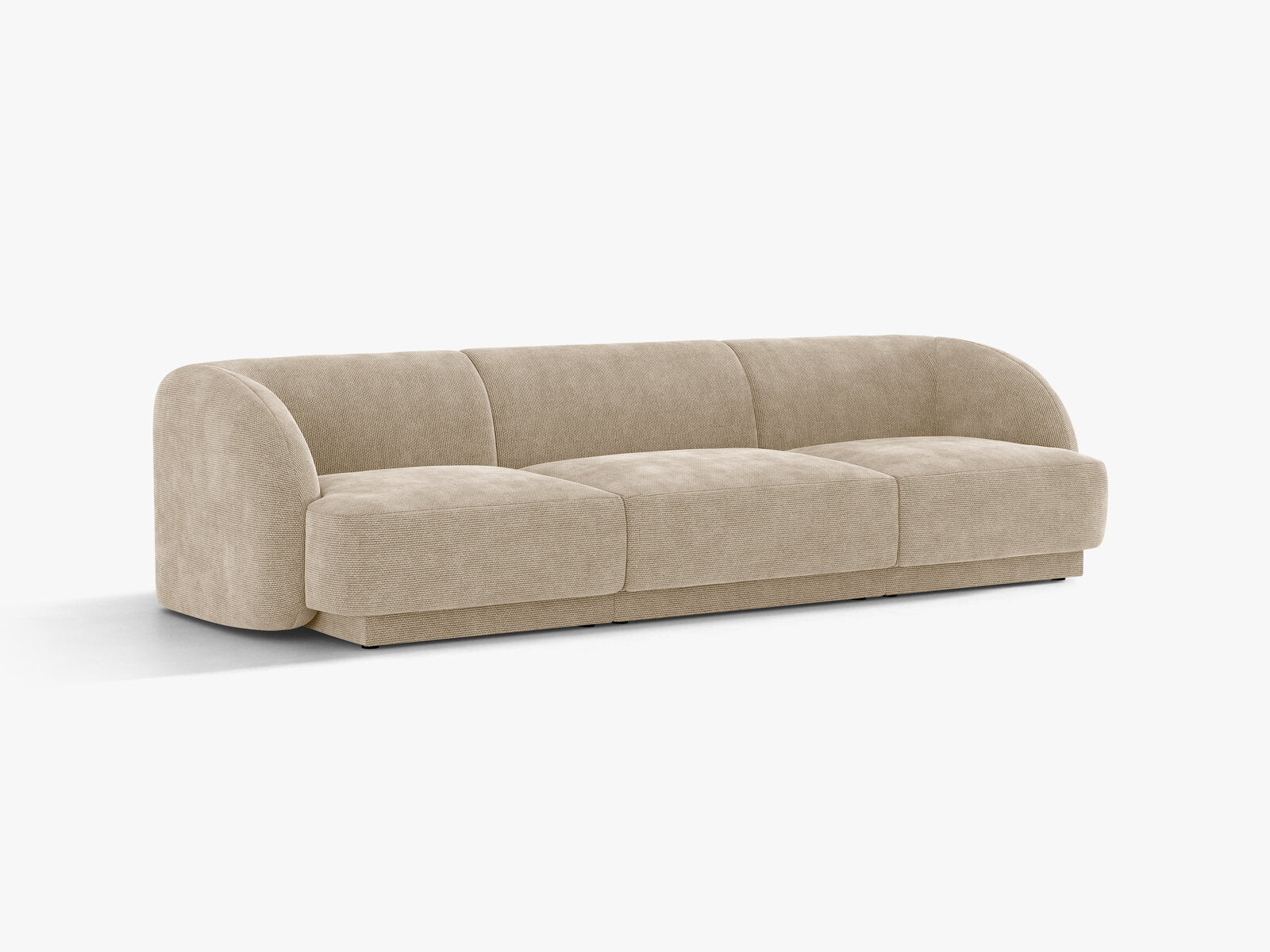 Micadoni Sofa Miley 3-Sitzer Chenille Eden Beige