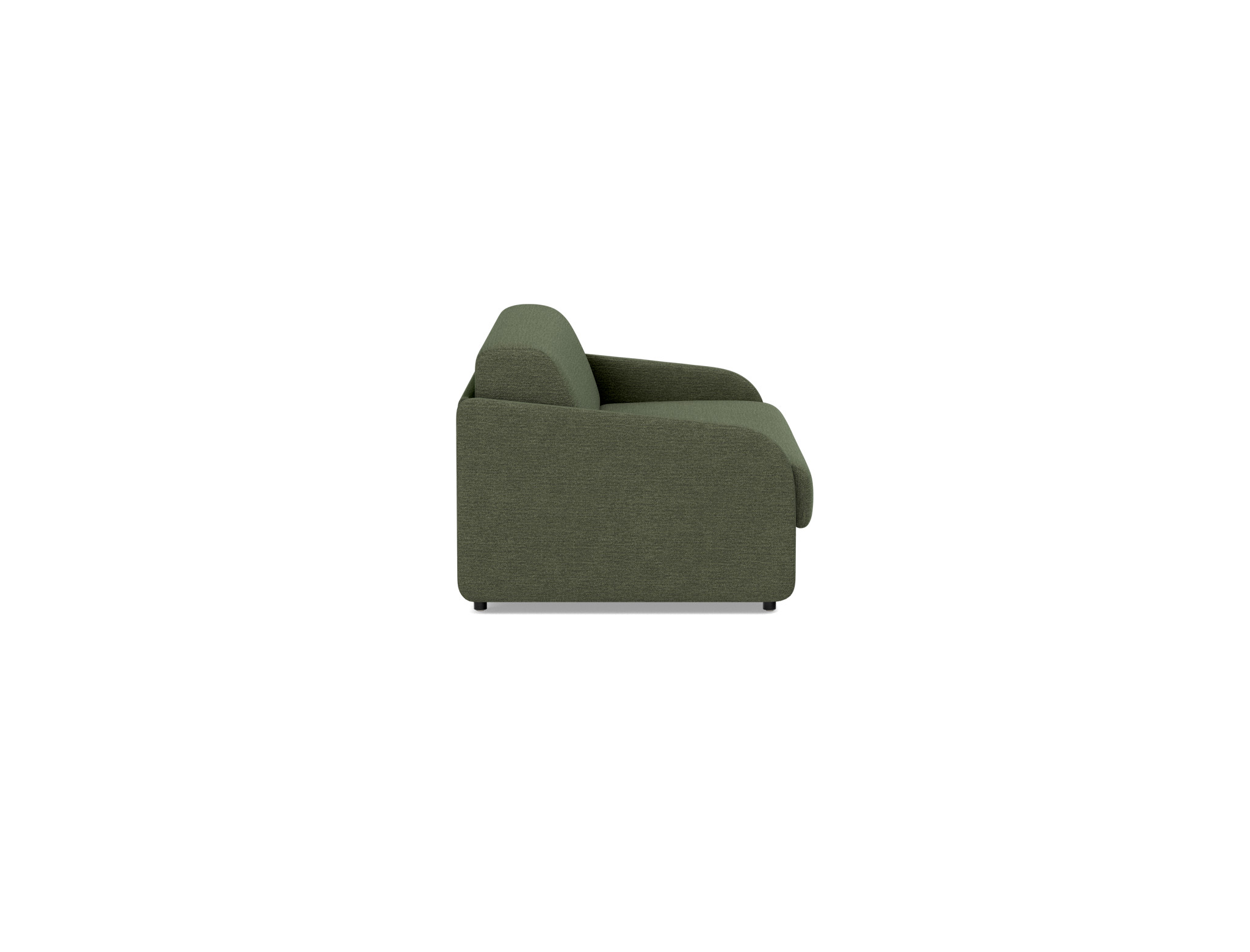 Schlafsofa Eivor mit Memory-Matratze 140 Strukturierter Stoff Taura 353-Forest