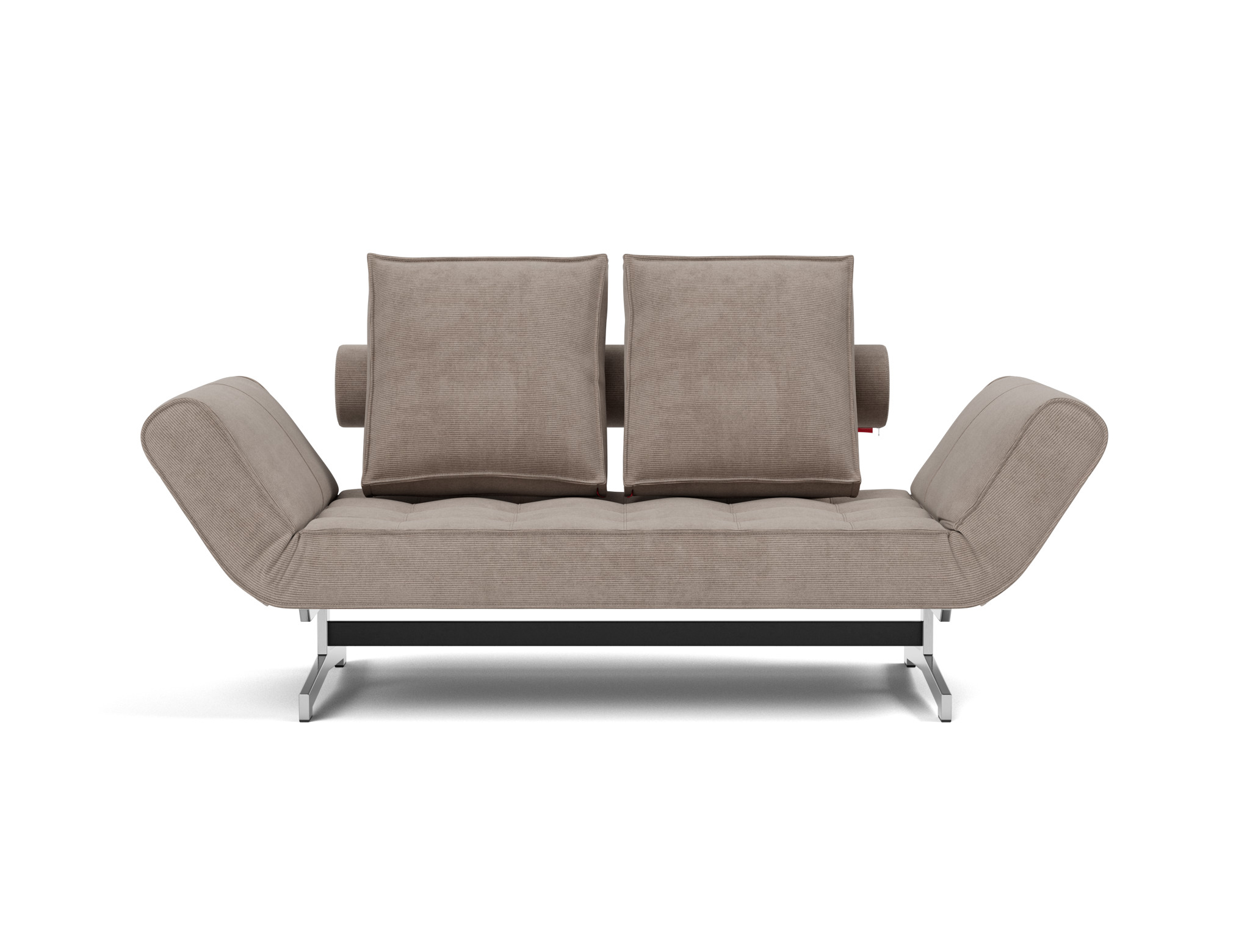 Tagesbett Ghia Kord Cordufine 318-Beige Beine Chrom