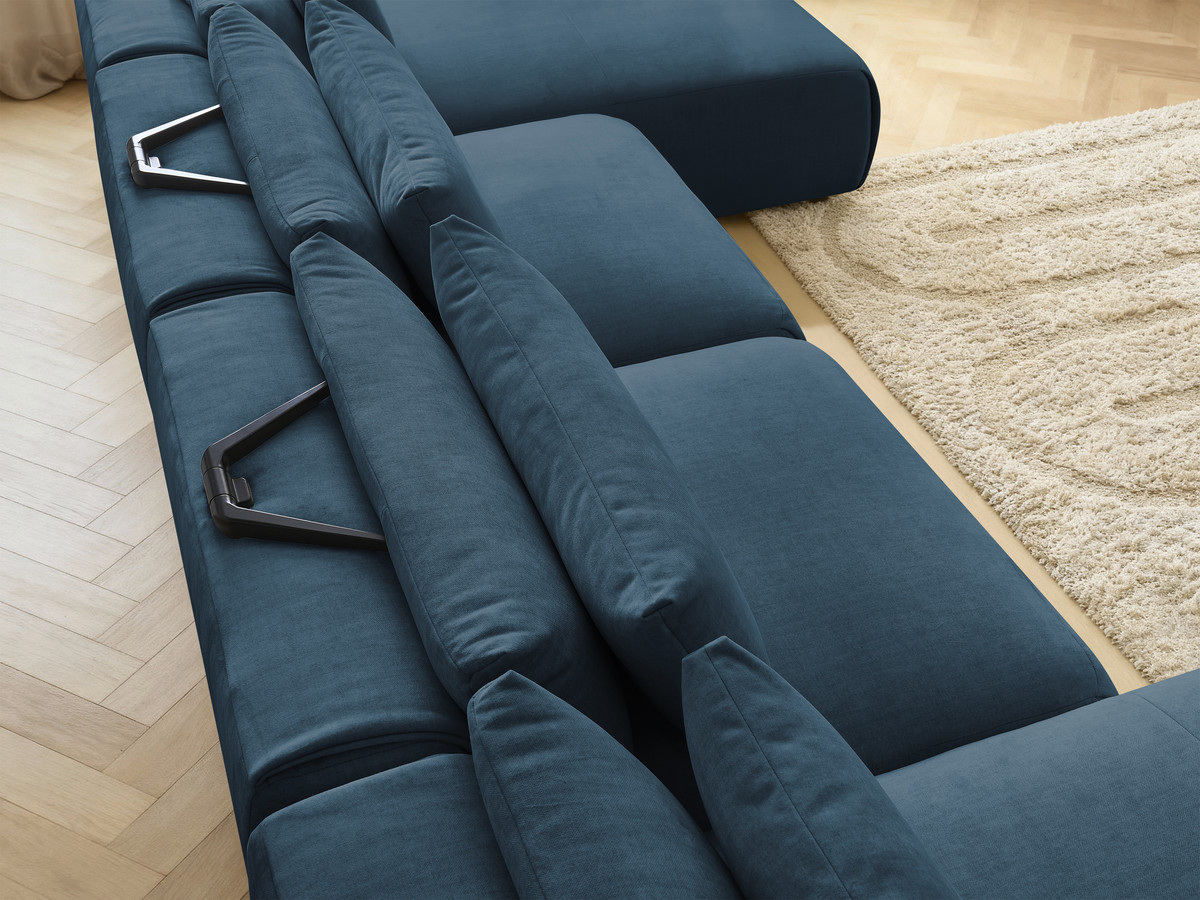 Bobochic Jana Wohnlandschaft Samt Blau