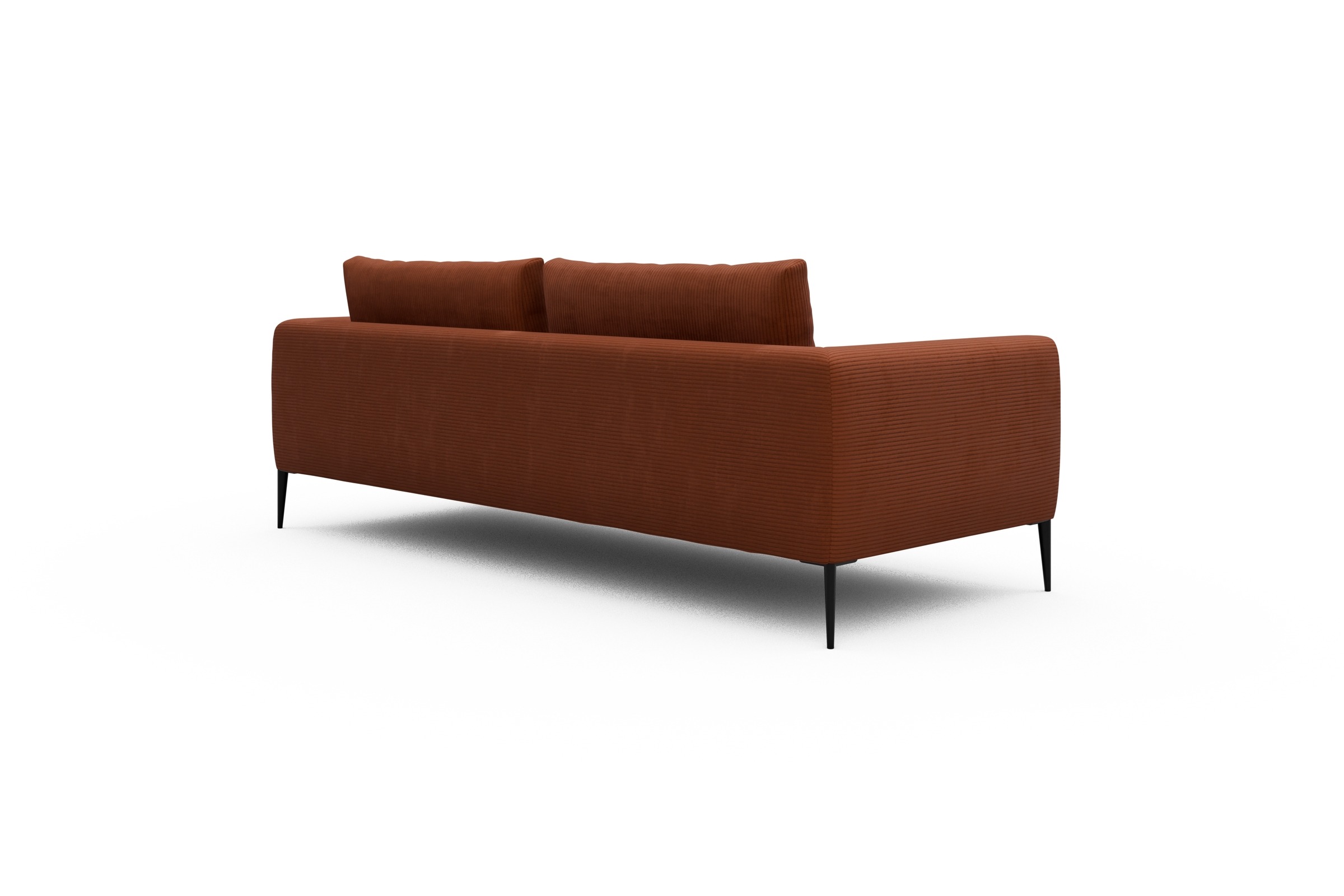 Sofa Paul 3-Sitzer Corduroy-Burnt-Orange