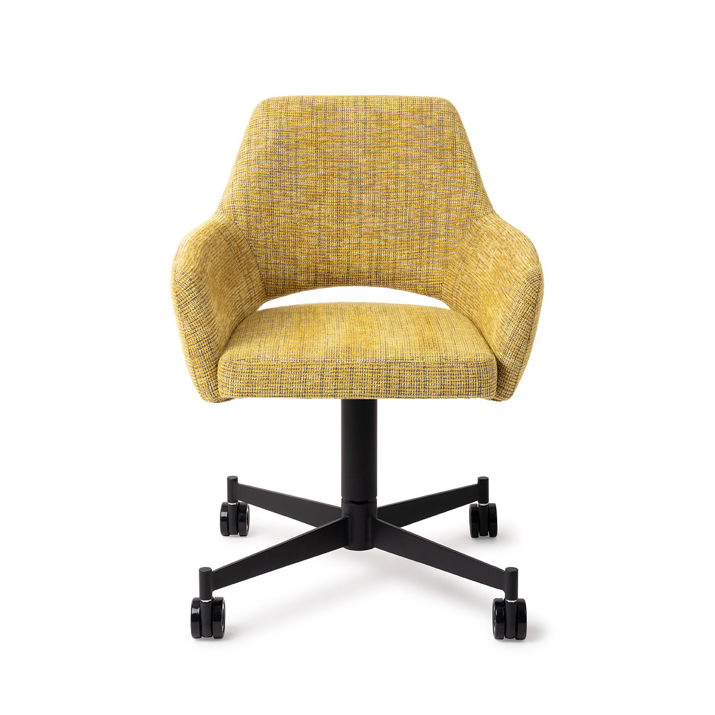 Jesper Home Esszimmerstuhl Yanai Lemon Lines Caster Schwarz
