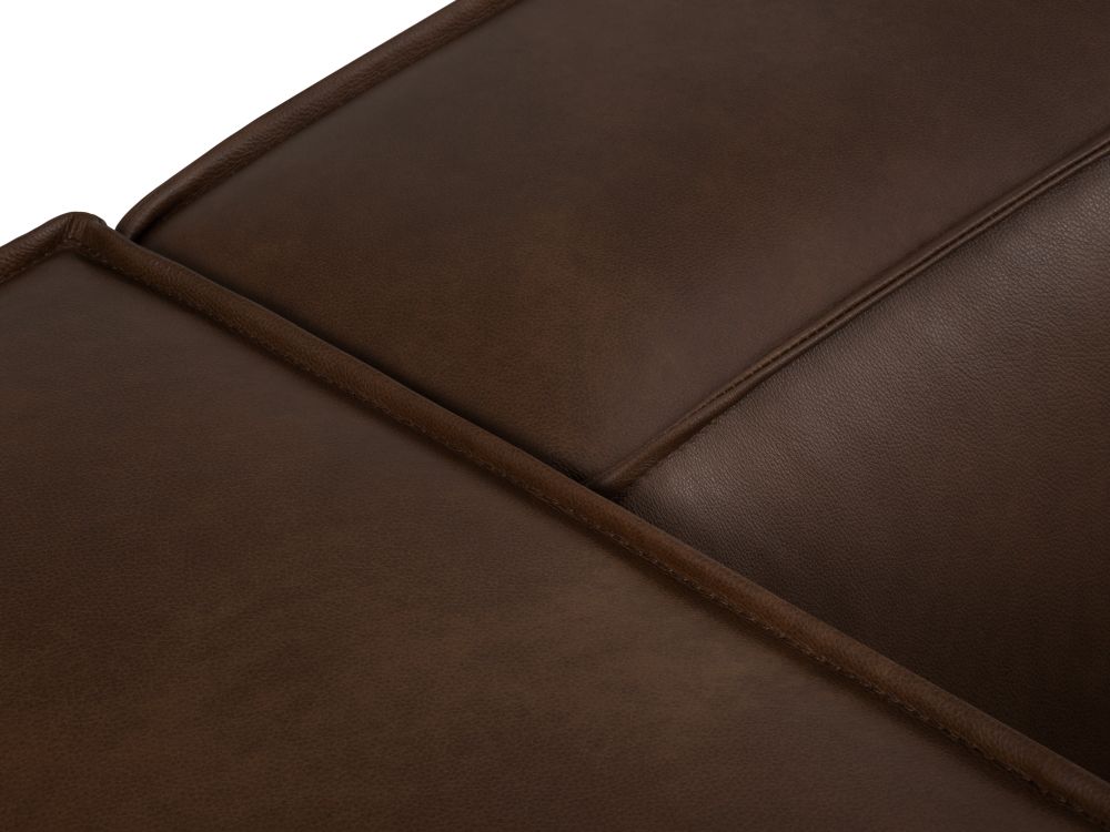 Cosmopolitan Design Ecksofa Turin 5-Sitzer Leder Granada Dunkelbraun Rechts