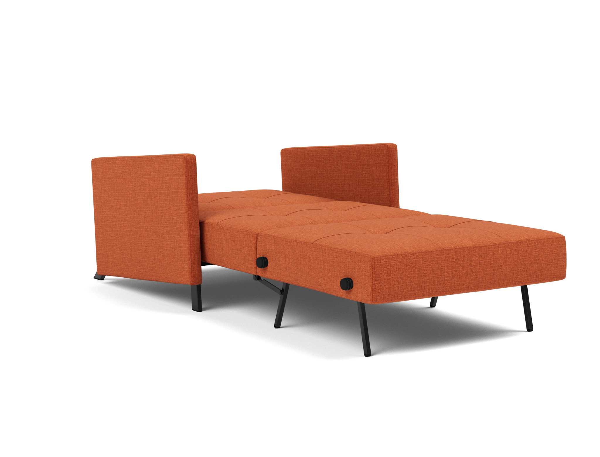 Schlafsessel Cubed 90 mit Armlehnen Chenille Esina 412-Rust-Orange