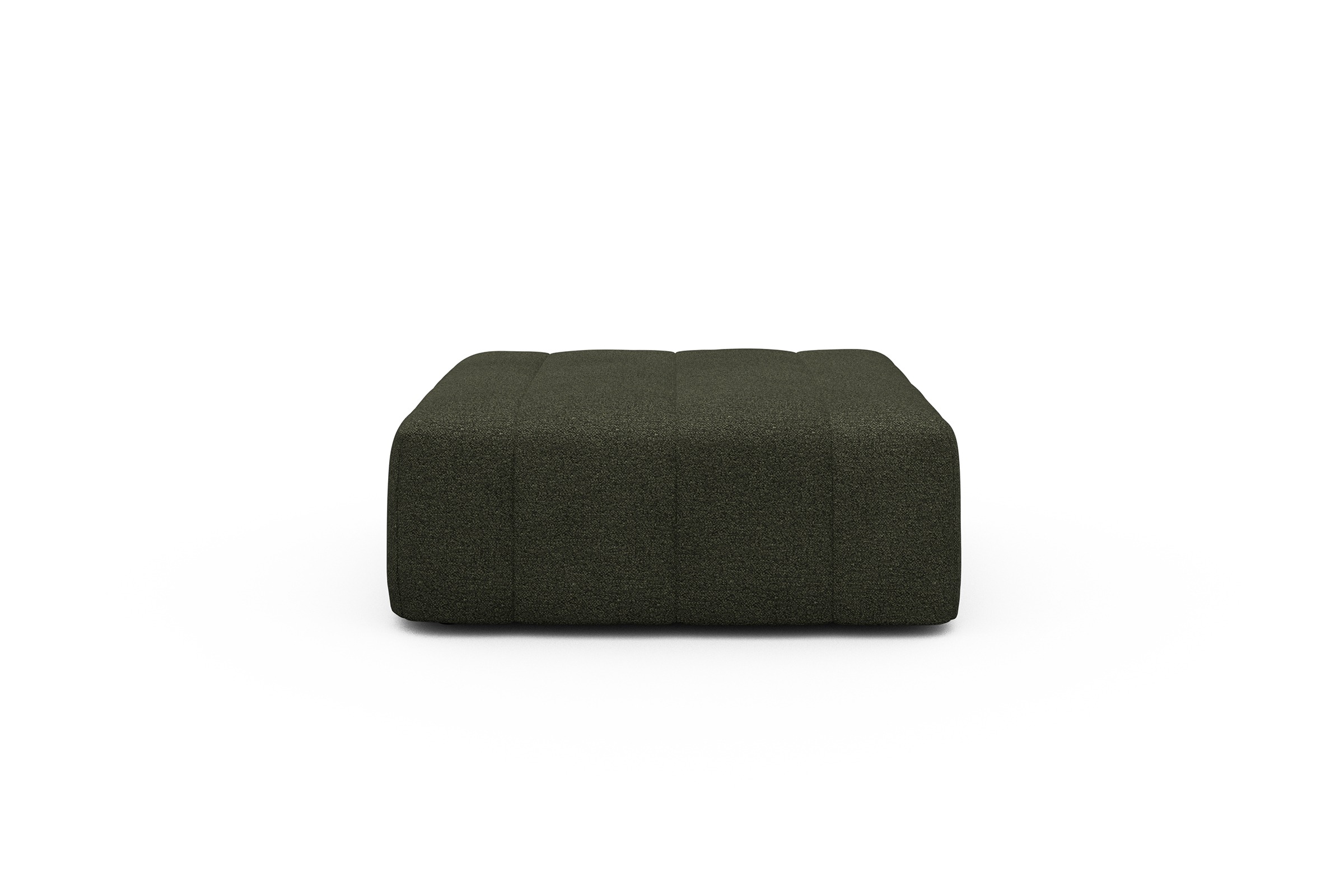 Sitzhocker Hugo Ottomane Boucle-Forest-Green