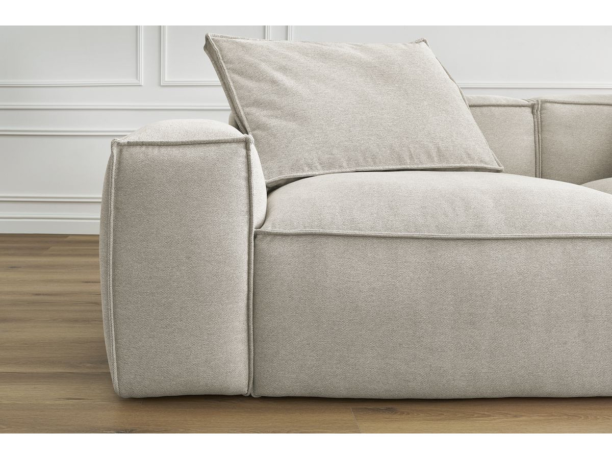 Bobochic Boheme Sofa 3-Sitzer Melange-Stoff Beige