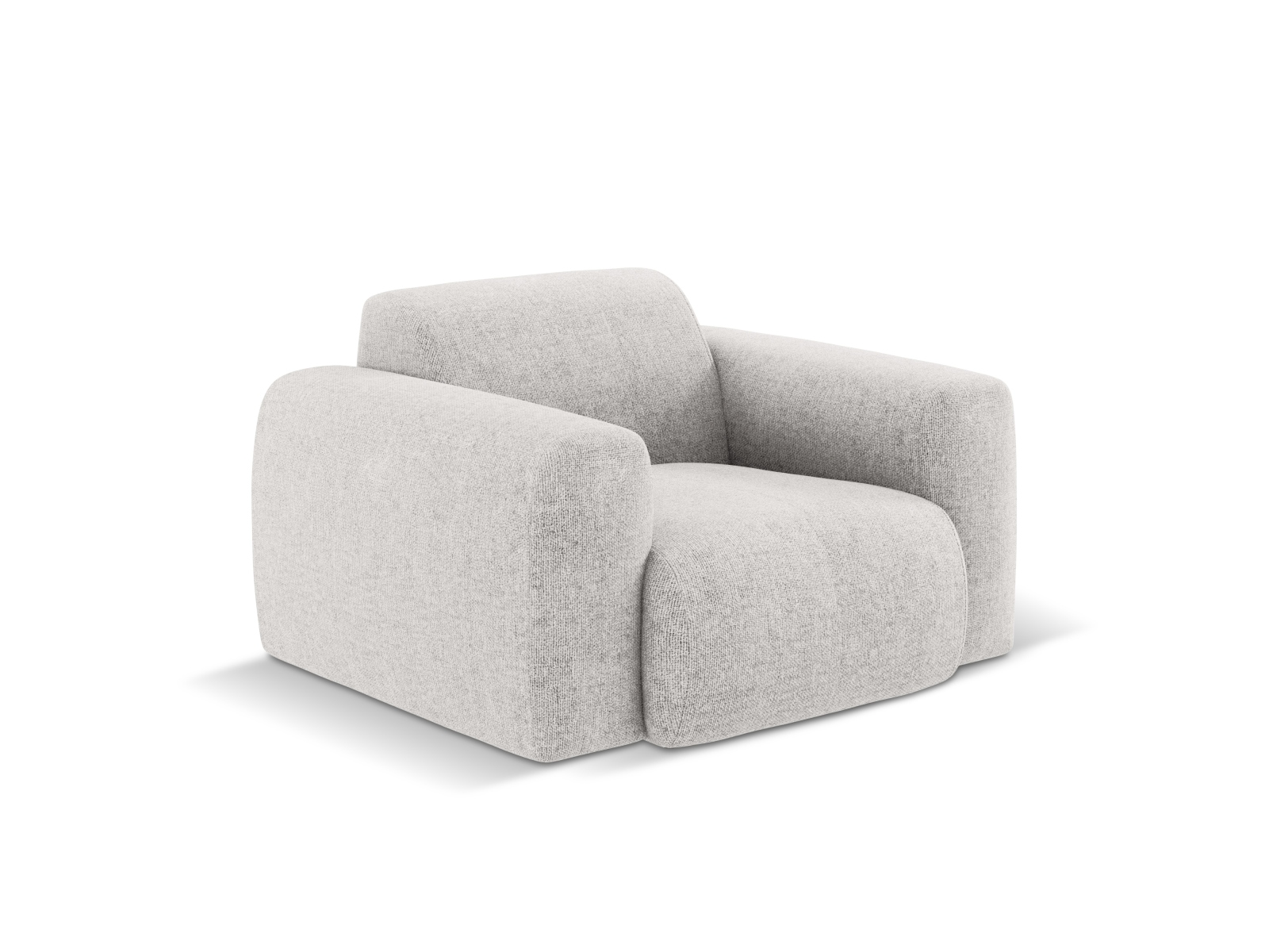 Cosmopolitan Design Sessel Nolio Chenille Haga Hellgrau