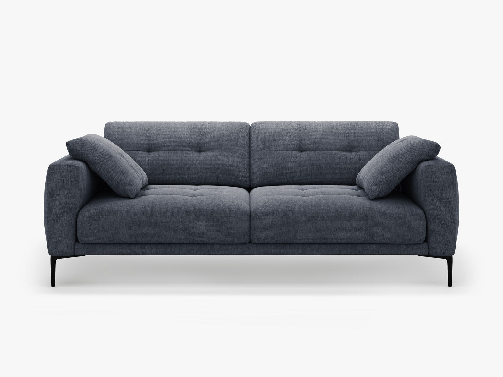 Micadoni Sofa Bemy 4-Sitzer Strukturierter Stoff Dunkelblau