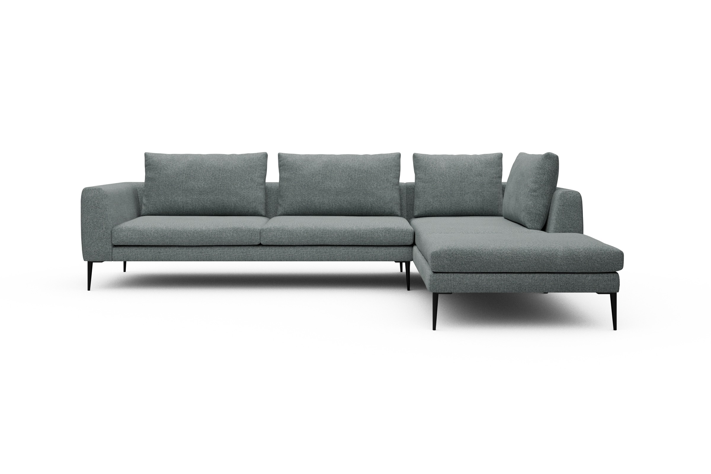 Skandi Home Ecksofa Paul Relax-Ecke links mit 3-Sitzer Casone-Light-Mixed-Green moebelfaktor