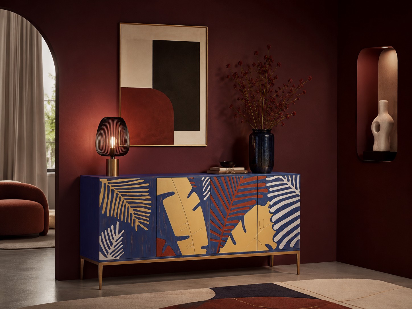 Livin Hill Sideboard Stilig Blau