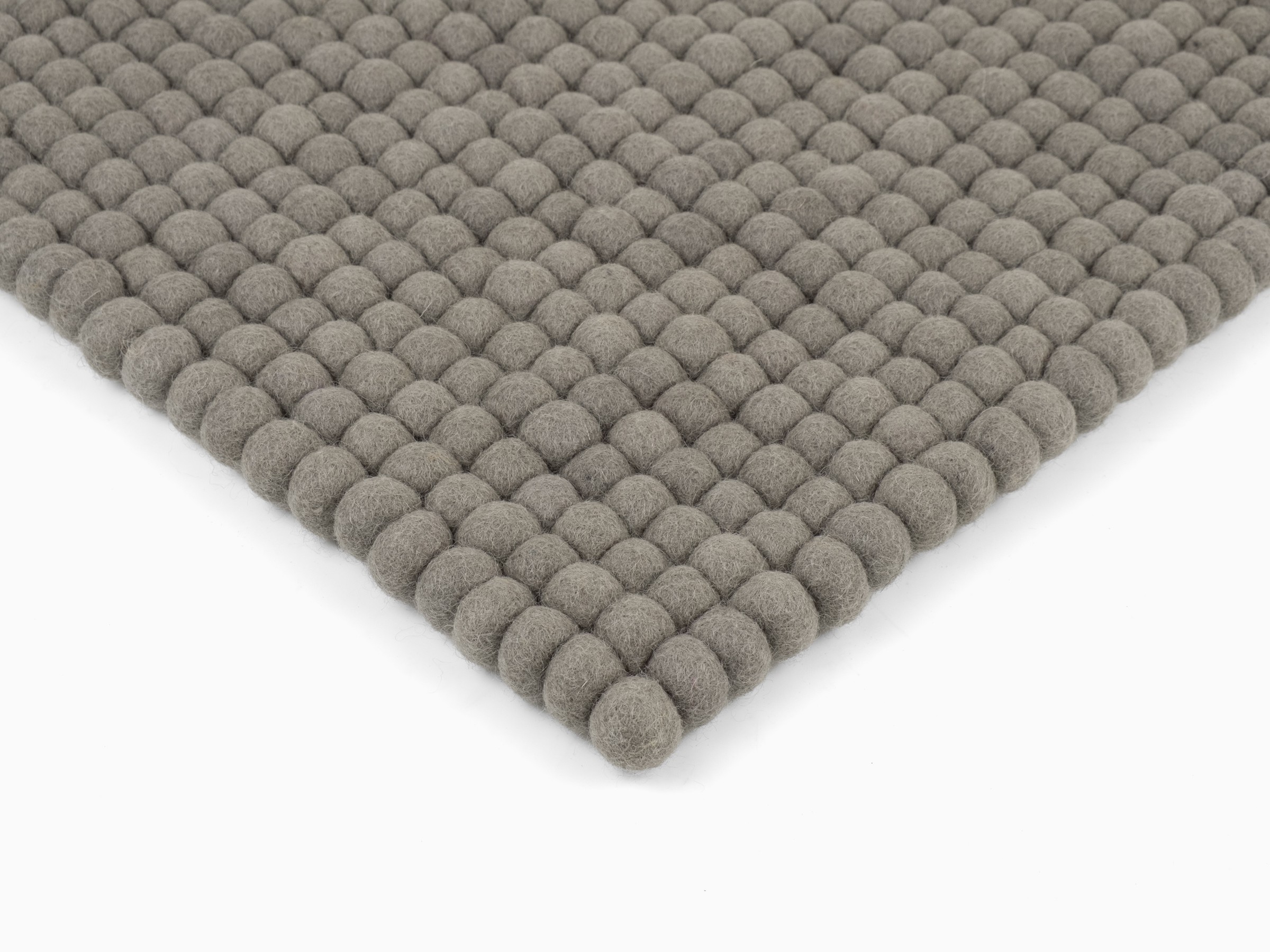 myfelt Kian Filzkugel-Sitzauflage Grau 36 x 36 cm