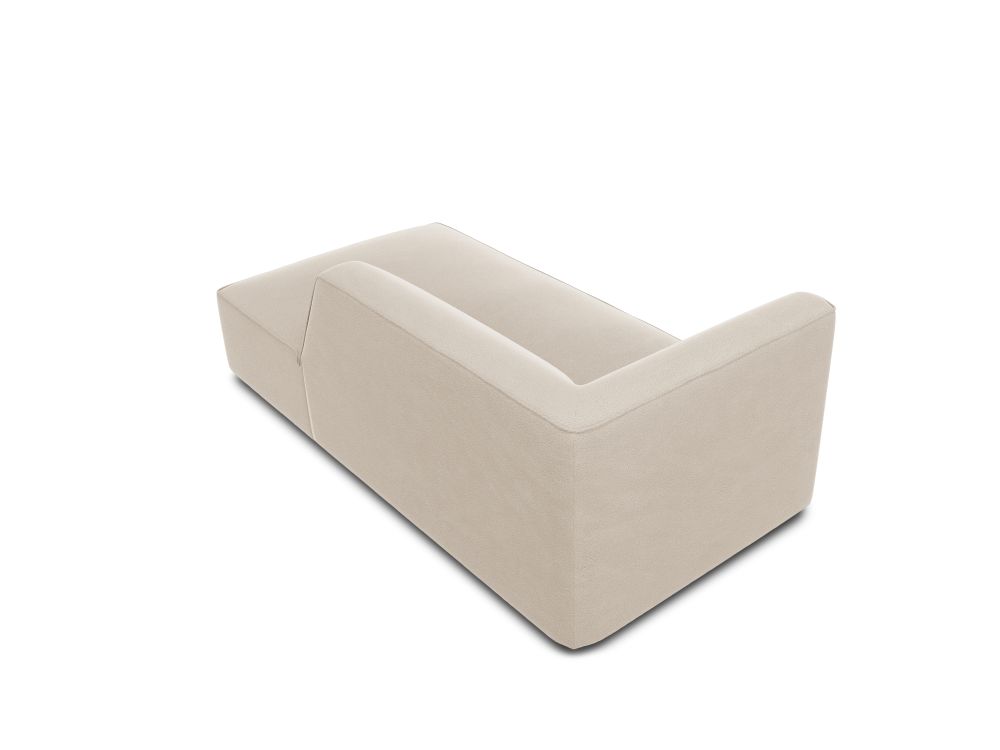 Cosmopolitan Design Chaiselongue Siena Samt Salvador Beige Rechts