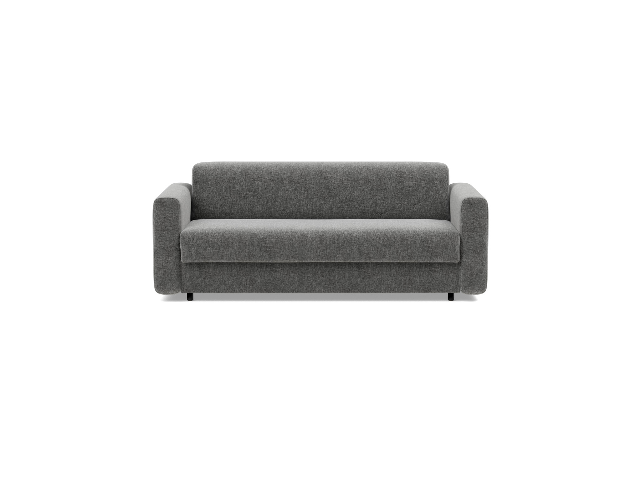 Schlafsofa Killian mit Taschenfederkernmatratze 140 Strukturierter Stoff Twist 563-Charcoal