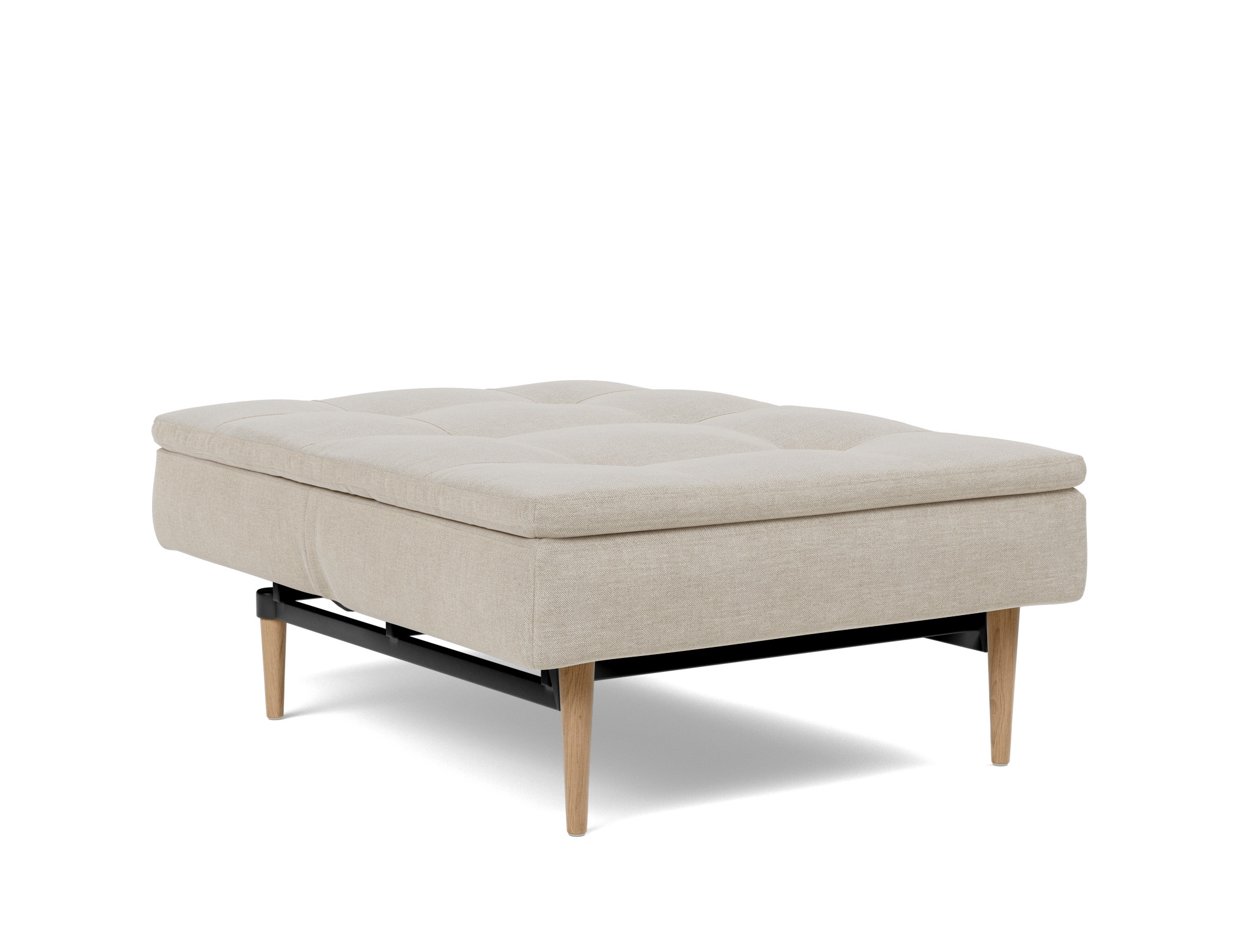 Sessel Dublexo Flachgewebe Phobos 586-Latte Beine Styletto Eiche hell