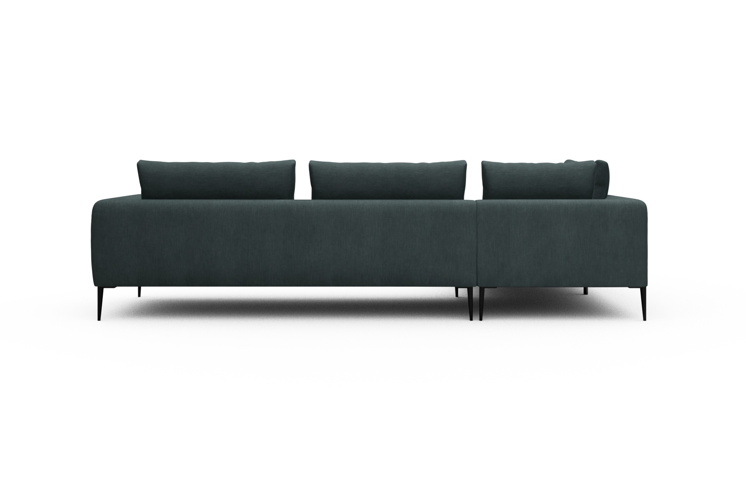 Ecksofa Paul Relax-Ecke rechts mit 3-Sitzer Vivus-Blue