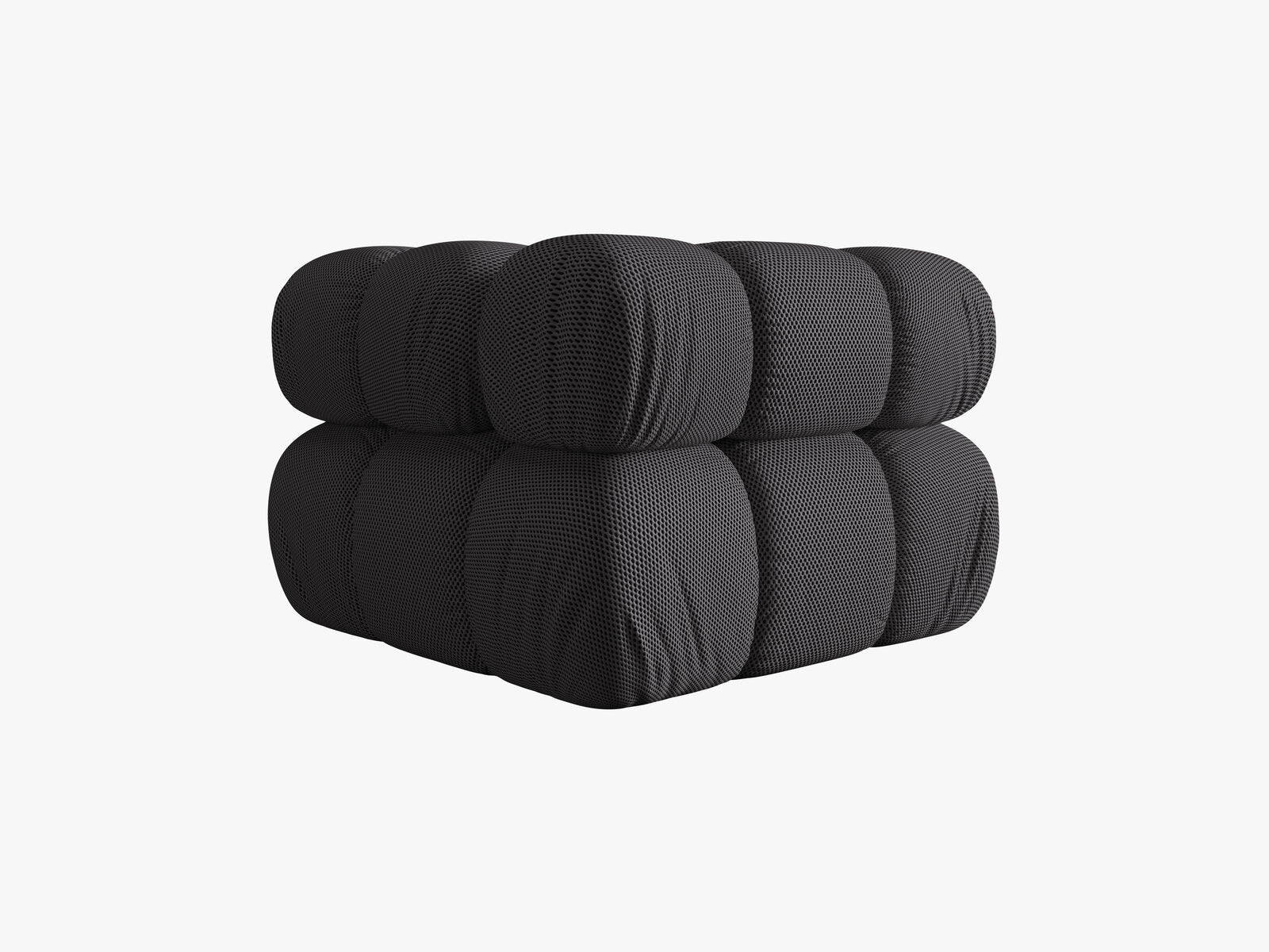 Micadoni symmetrisches Eckmodul Bellis 3D-Stoff Sonic Espresso