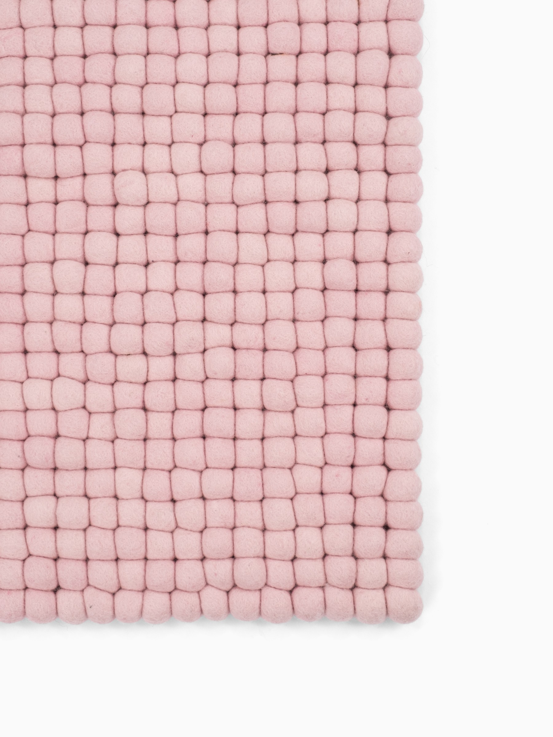 myfelt Friedrich Filzkugelteppich Rosa