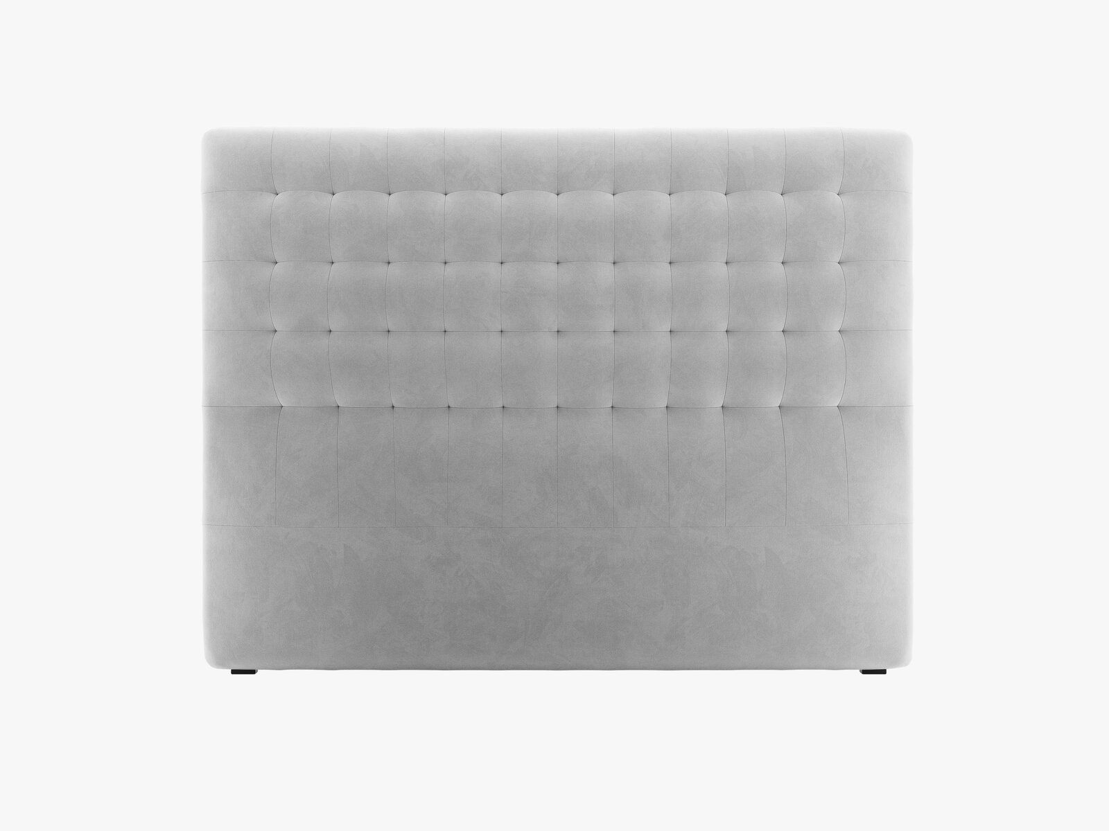 Micadoni Nova Samtiger Kopfteil 120 cm (H 120 cm) Samt Paris Hellgrau 160x120