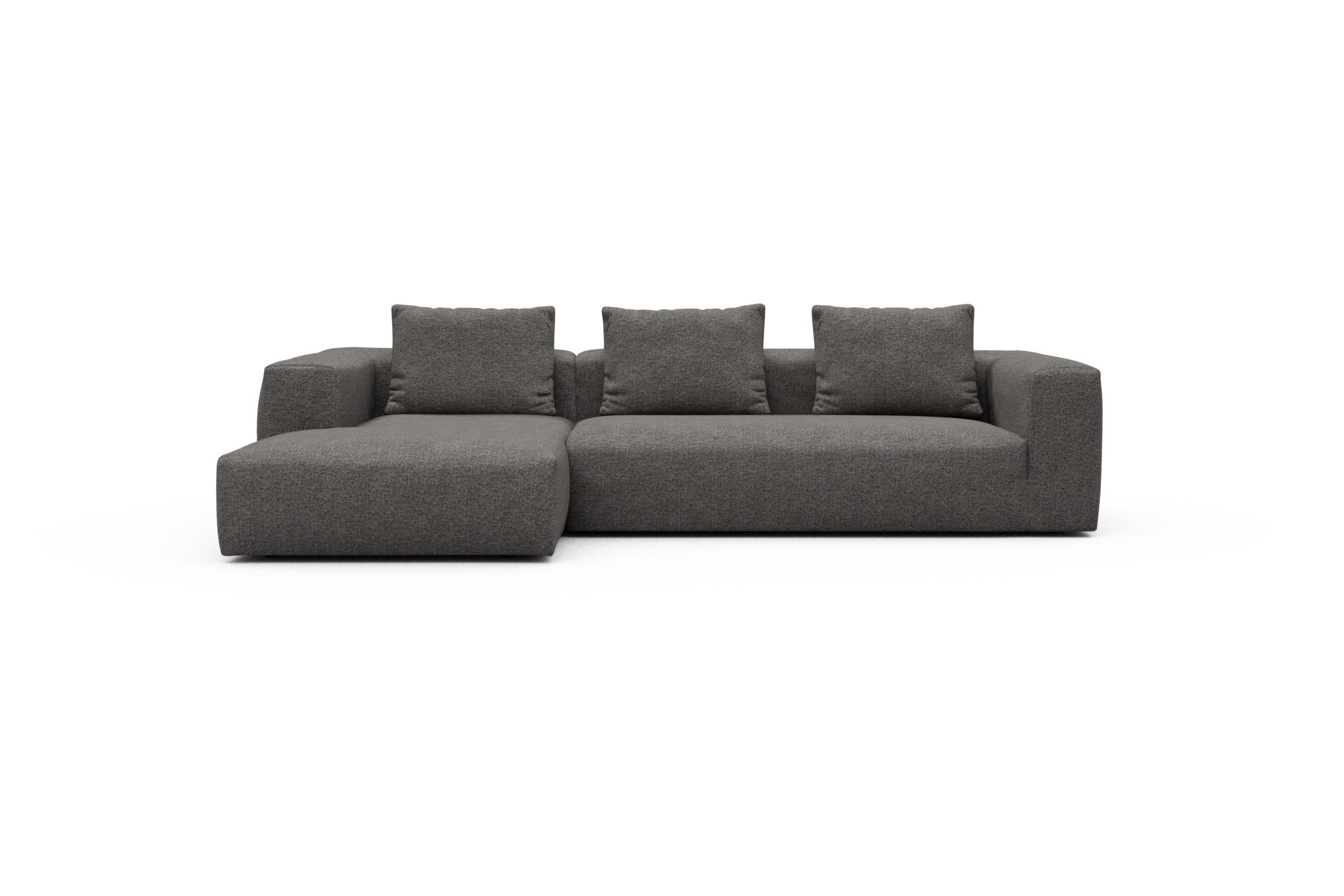 Skandi Home Ecksofa Fred Chaiselongue links mit 2,5-Sitzer Carreno-Salt-and-Pepper moebelfaktor