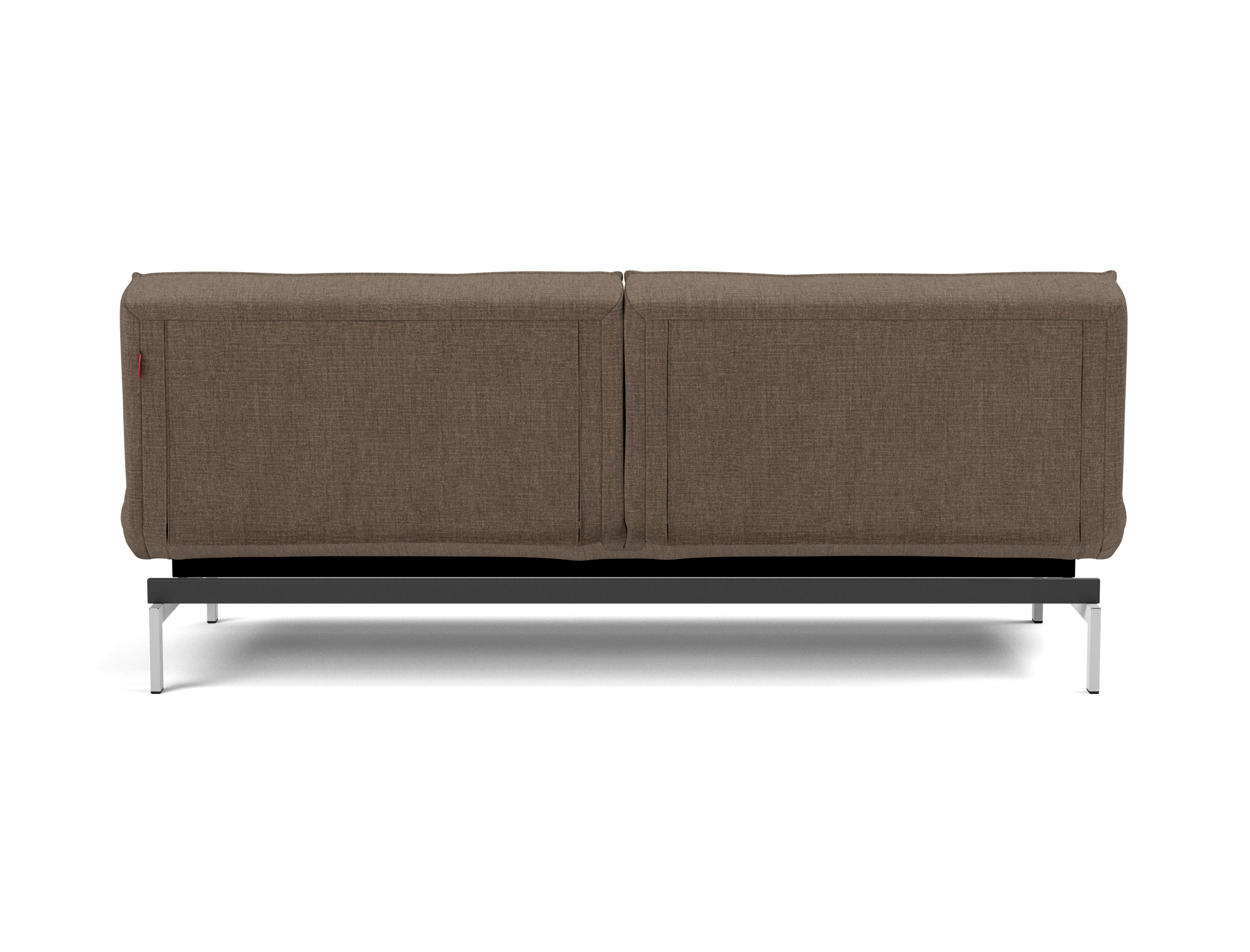 Schlafsofa Splitback Chenille Esina 411-Cedar-Brown Beine Chrom