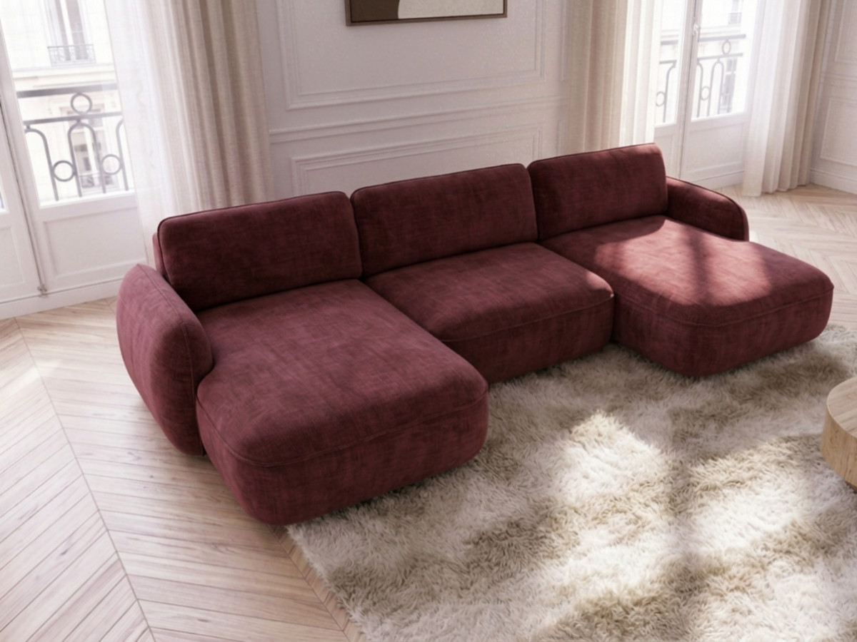 Bobochic Celeste Wohnlandschaft Chenille Rot