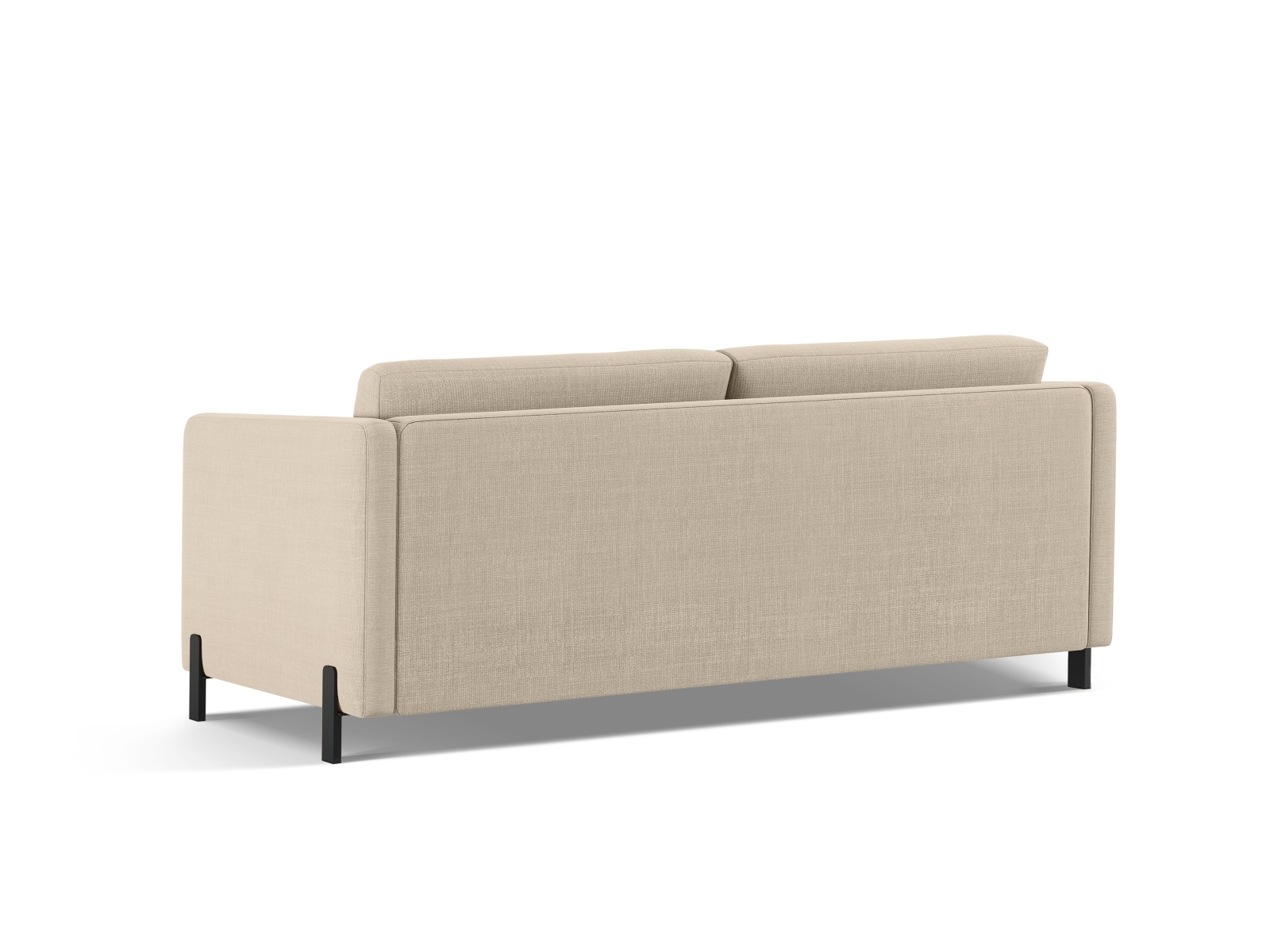 Micadoni Schlafsofa Gloria 3-Sitzer Strukturierter Stoff Beige 205x160