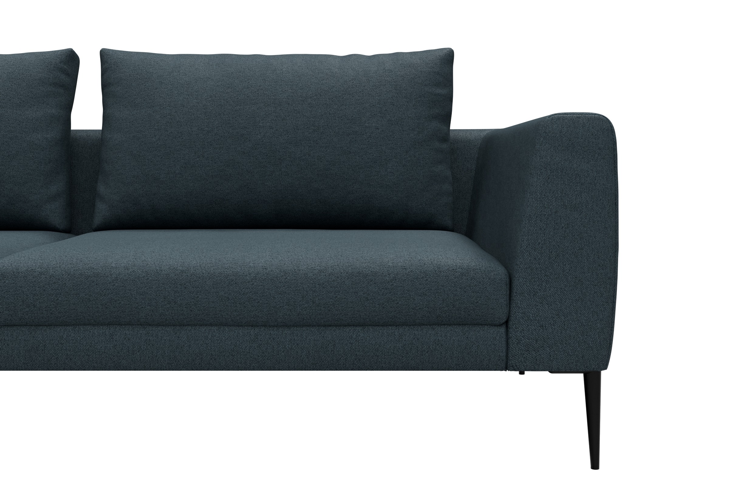 Ecksofa Paul Relax-Ecke links mit 3-Sitzer Denari-Royal-Blue