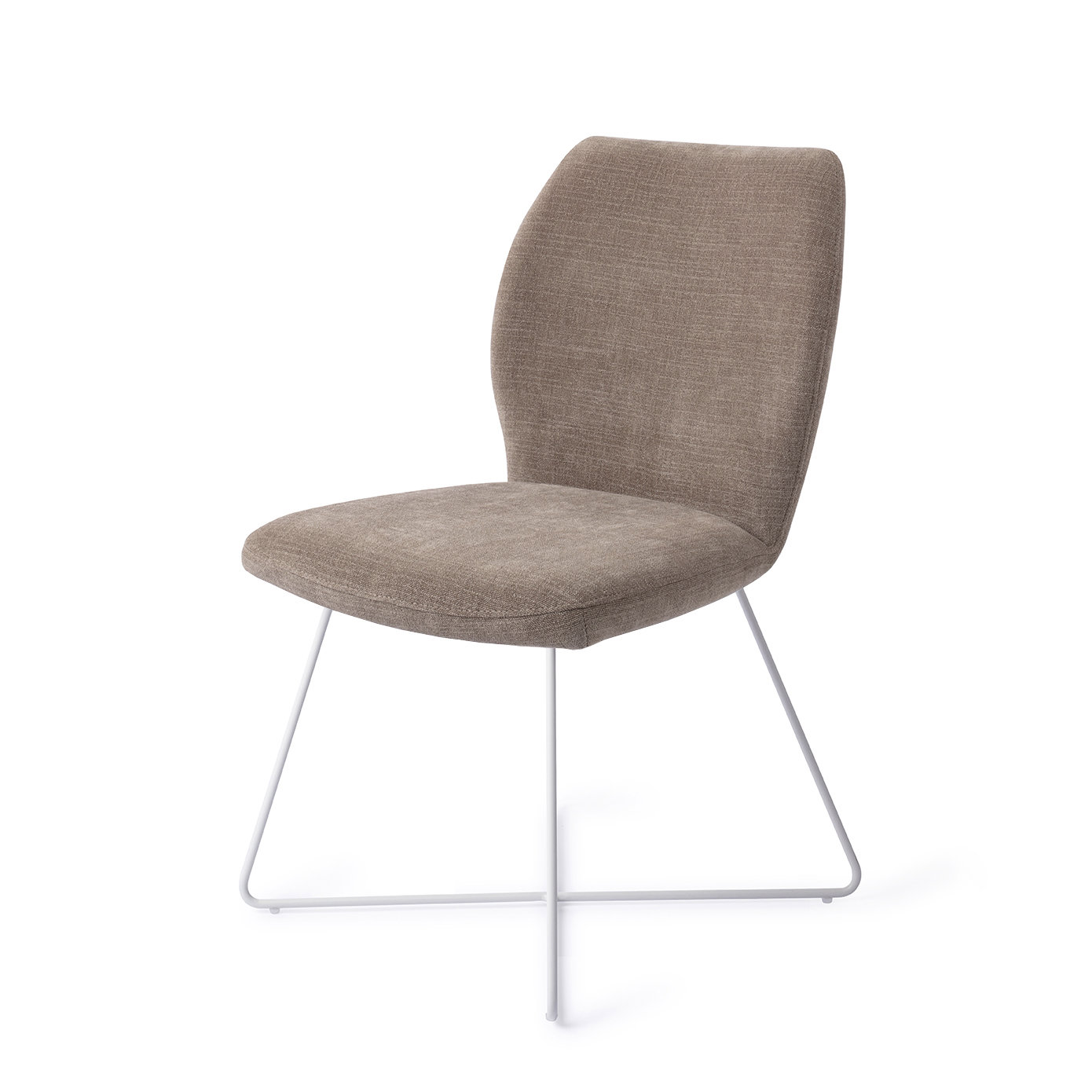 Jesper Home Esszimmerstuhl Ikata Mocha Mist Cross Weiß