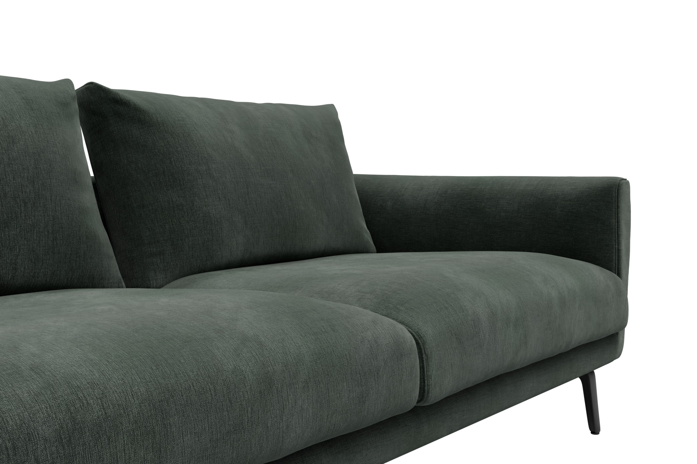 Sofa Karl 3-Sitzer Smooth-Laurel-Green