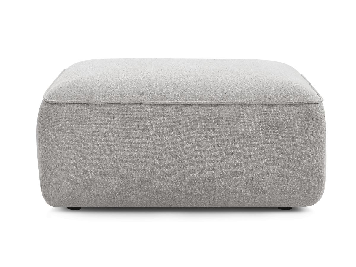Bobochic Zephyr Pouf Strukturstoff Hellgrau