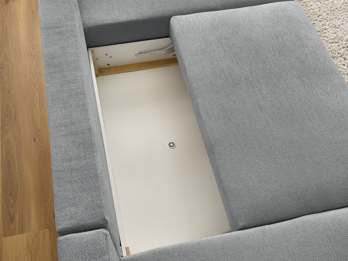 Bobochic Sidonie Wohnlandschaft Melange-Stoff Dunkelgrau