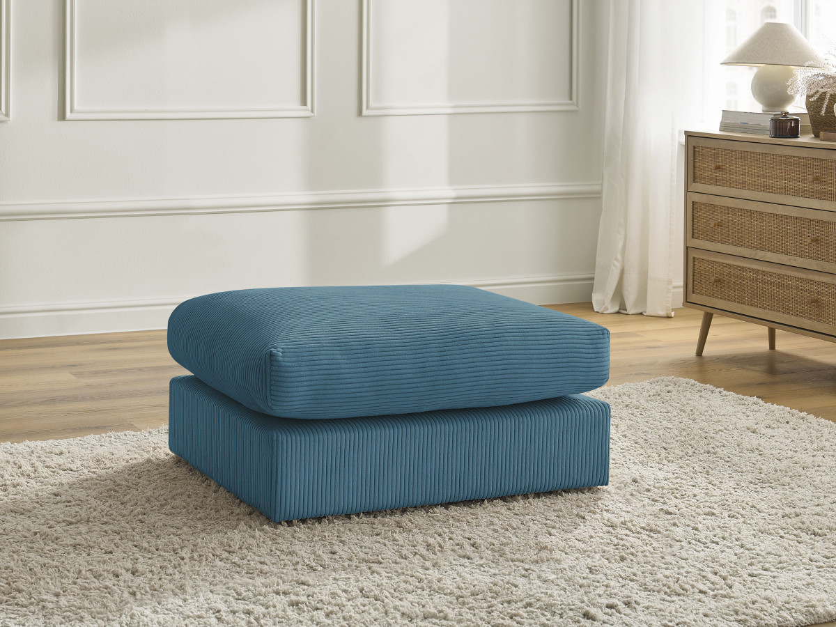 Bobochic Paris Pouf Cordsamt Hellblau