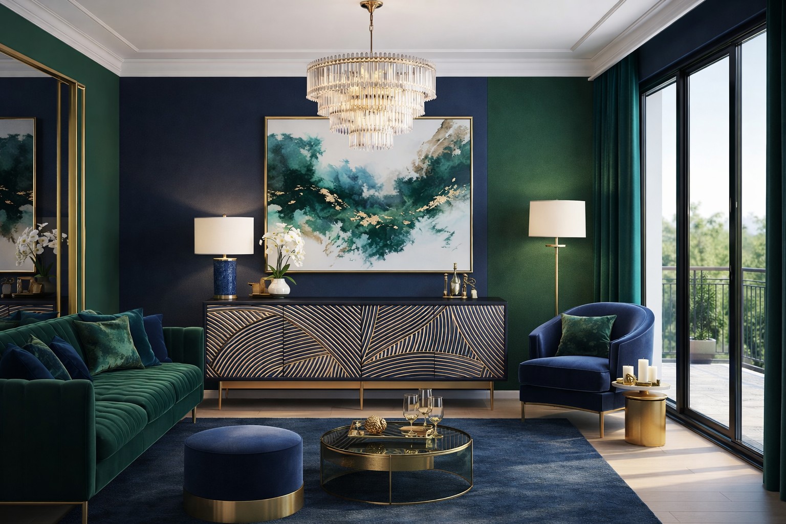 Livin Hill TV-Kommode Stilig Marineblau