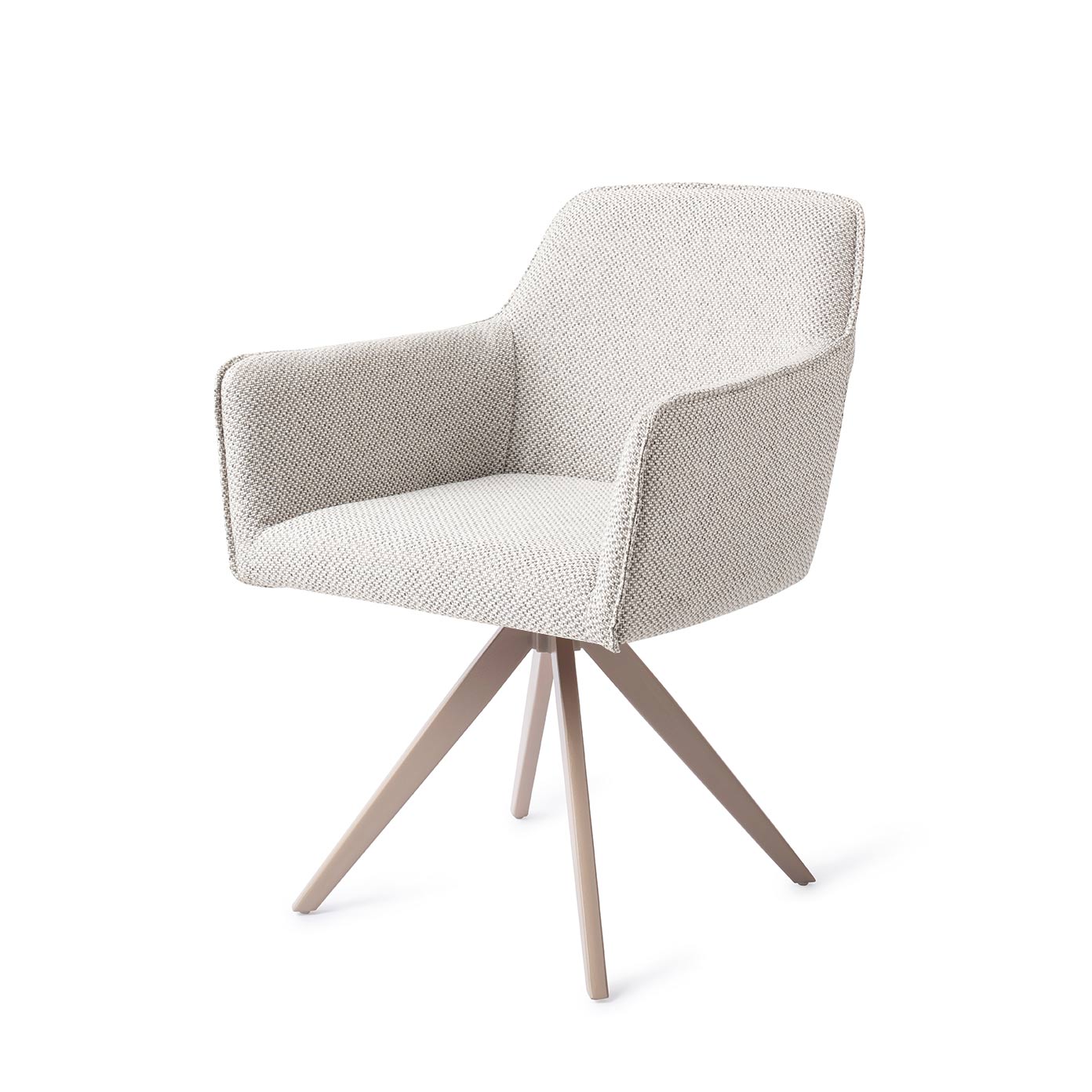 Jesper Home Esszimmerstuhl Hofu Checkers-Charm Turn Beige