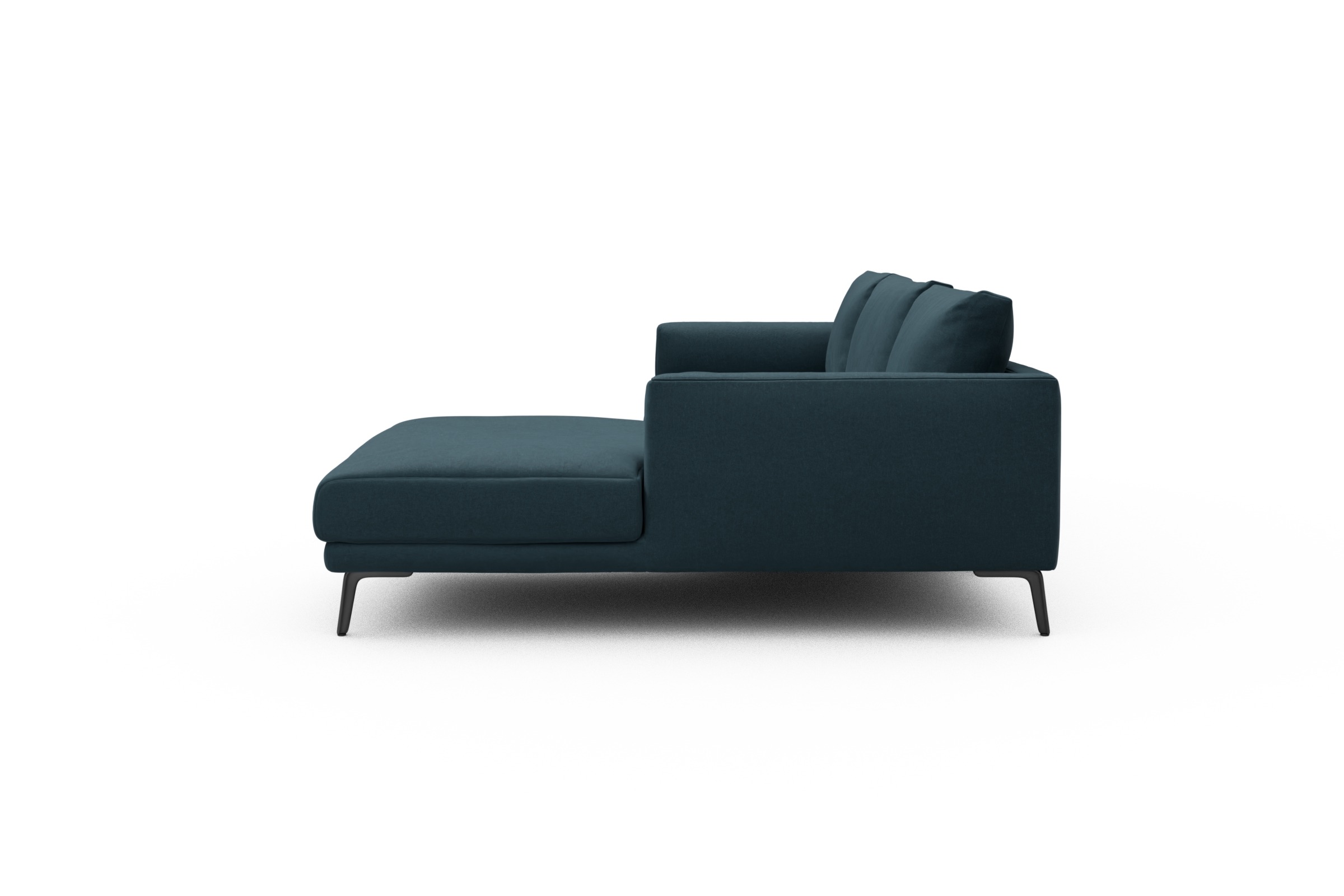 Ecksofa Karl Chaiselongue rechts mit 2,5-Sitzer Satya-Indigo