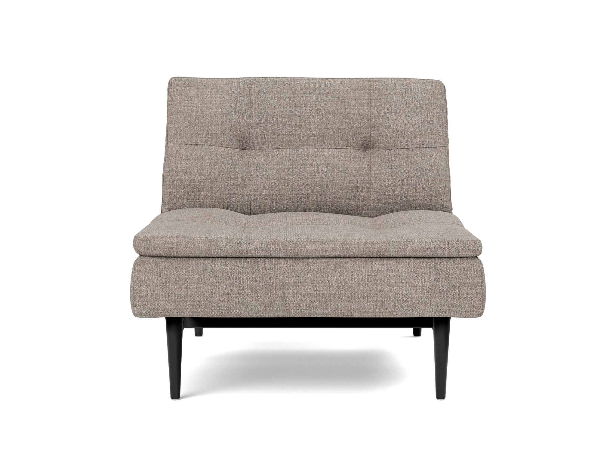 Sessel Dublexo Chenille Yuveno 472-Warm-Grey Beine Styletto Eiche schwarz