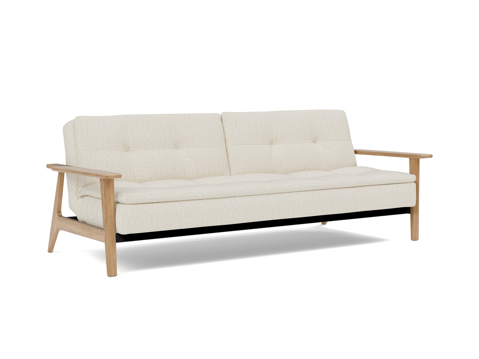 Schlafsofa Dublexo Frej Boucle Skandi 531-Off-White