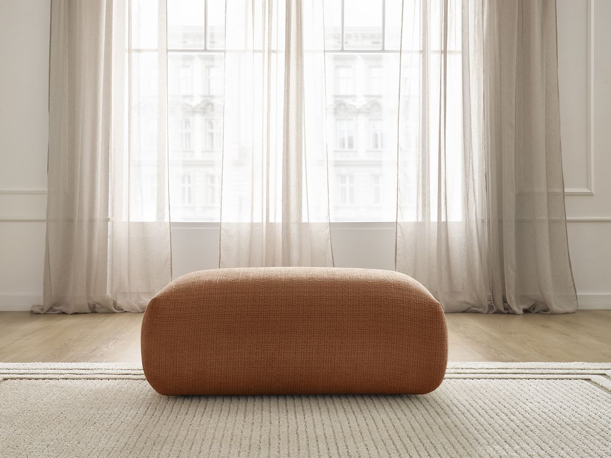 Bobochic Sirius Sofa 1-Sitzer Strukturstoff Orange