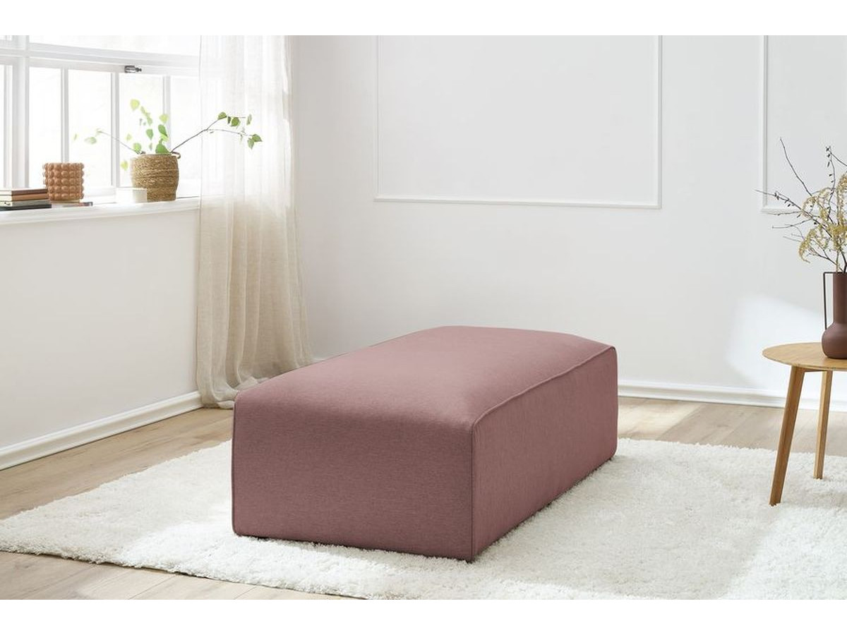 Bobochic Megeve Pouf Melange-Stoff Rosa