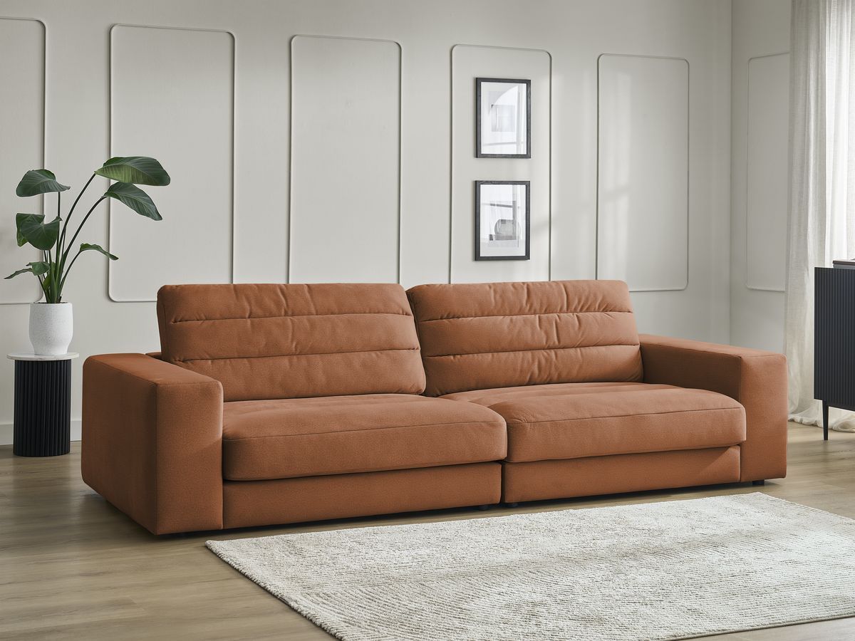 Bobochic Sierra Sofa 3-Sitzer Samt Orange