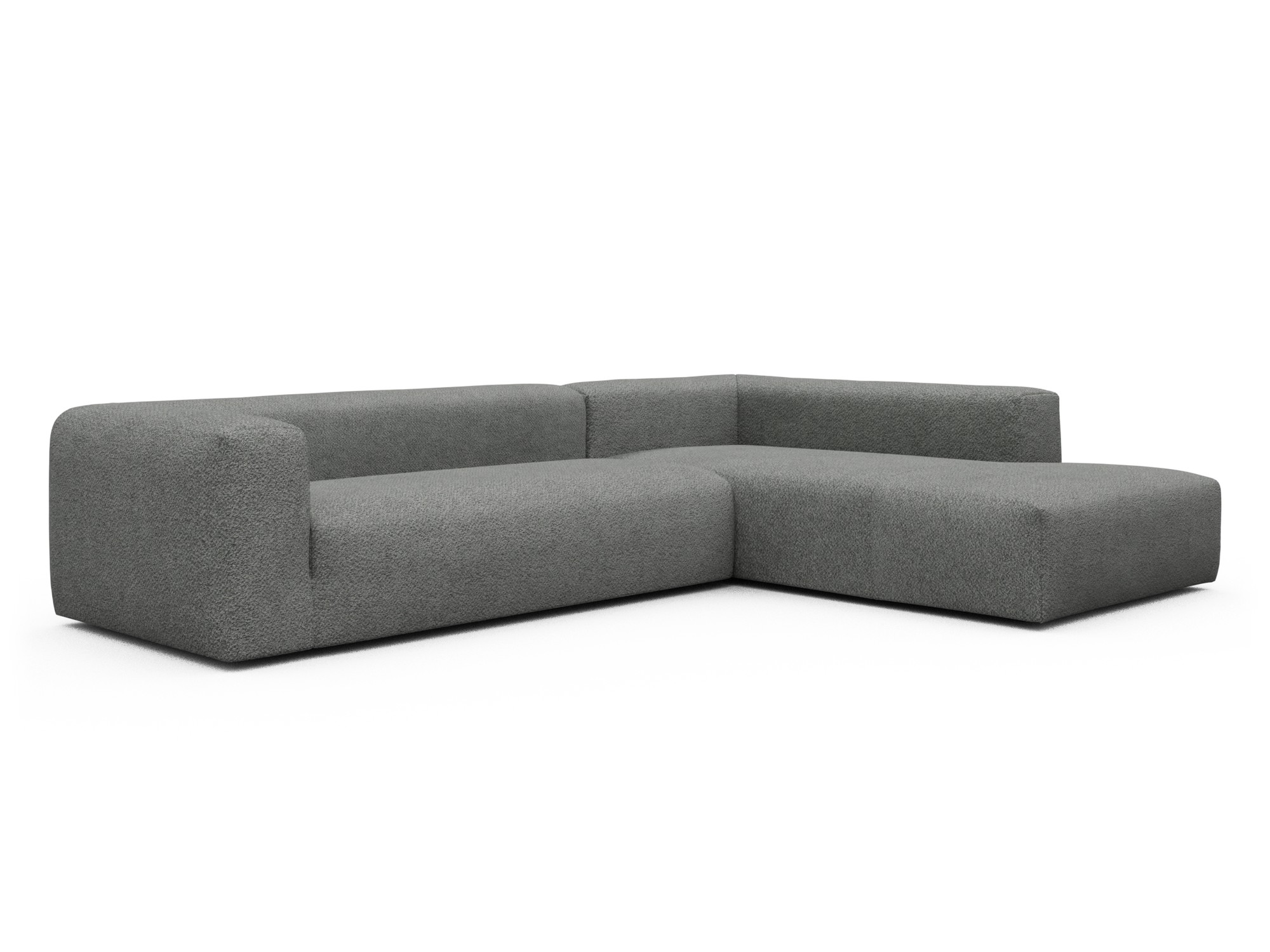 Skandi Home Ecksofa Fred Relax-Ecke rechts mit 2,5-Sitzer Vanora-Warm-Grey moebelfaktor