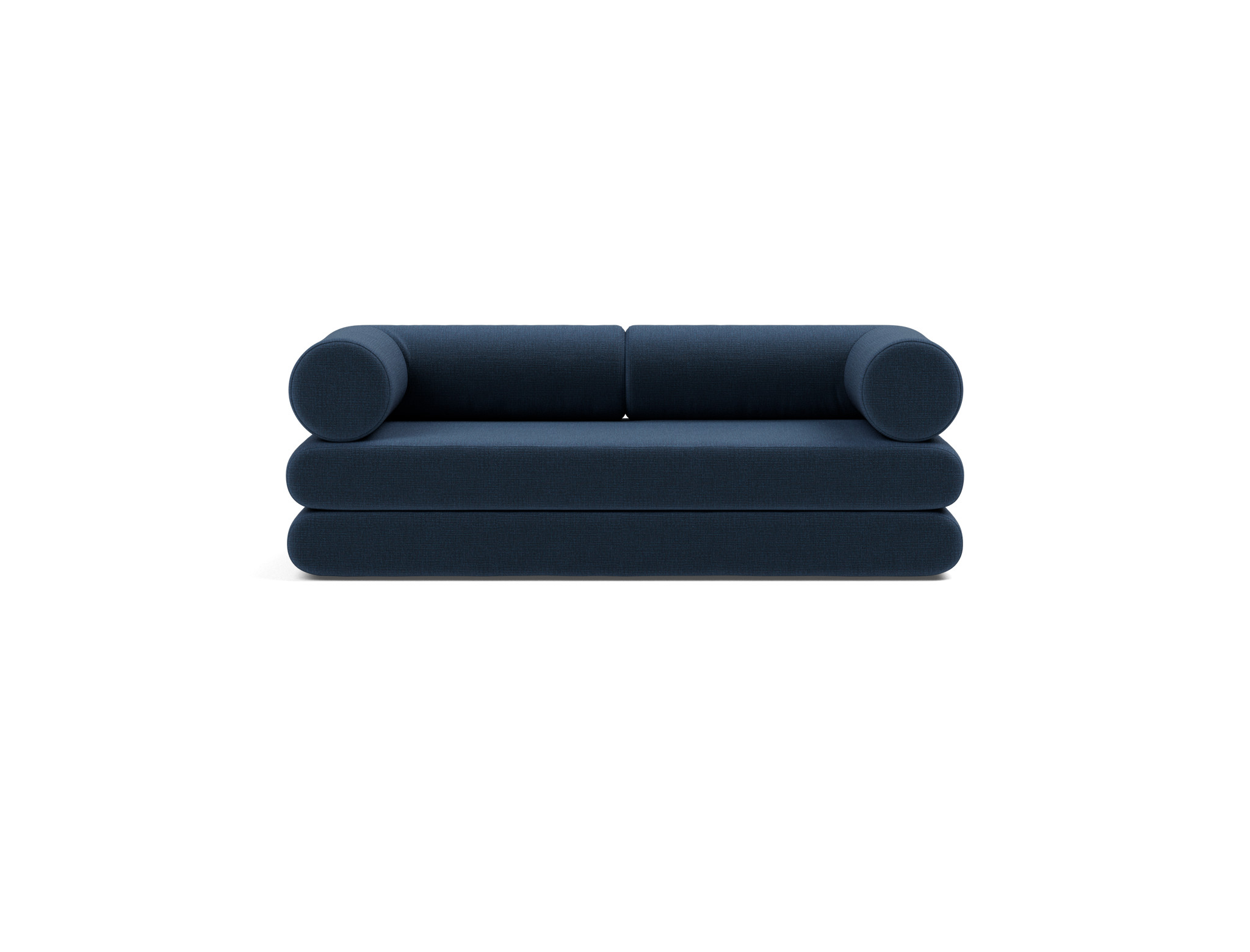 Tagesbett Circlus mit L-förmigen Armlehnen Chenille Esina 414-Indigo-Blue