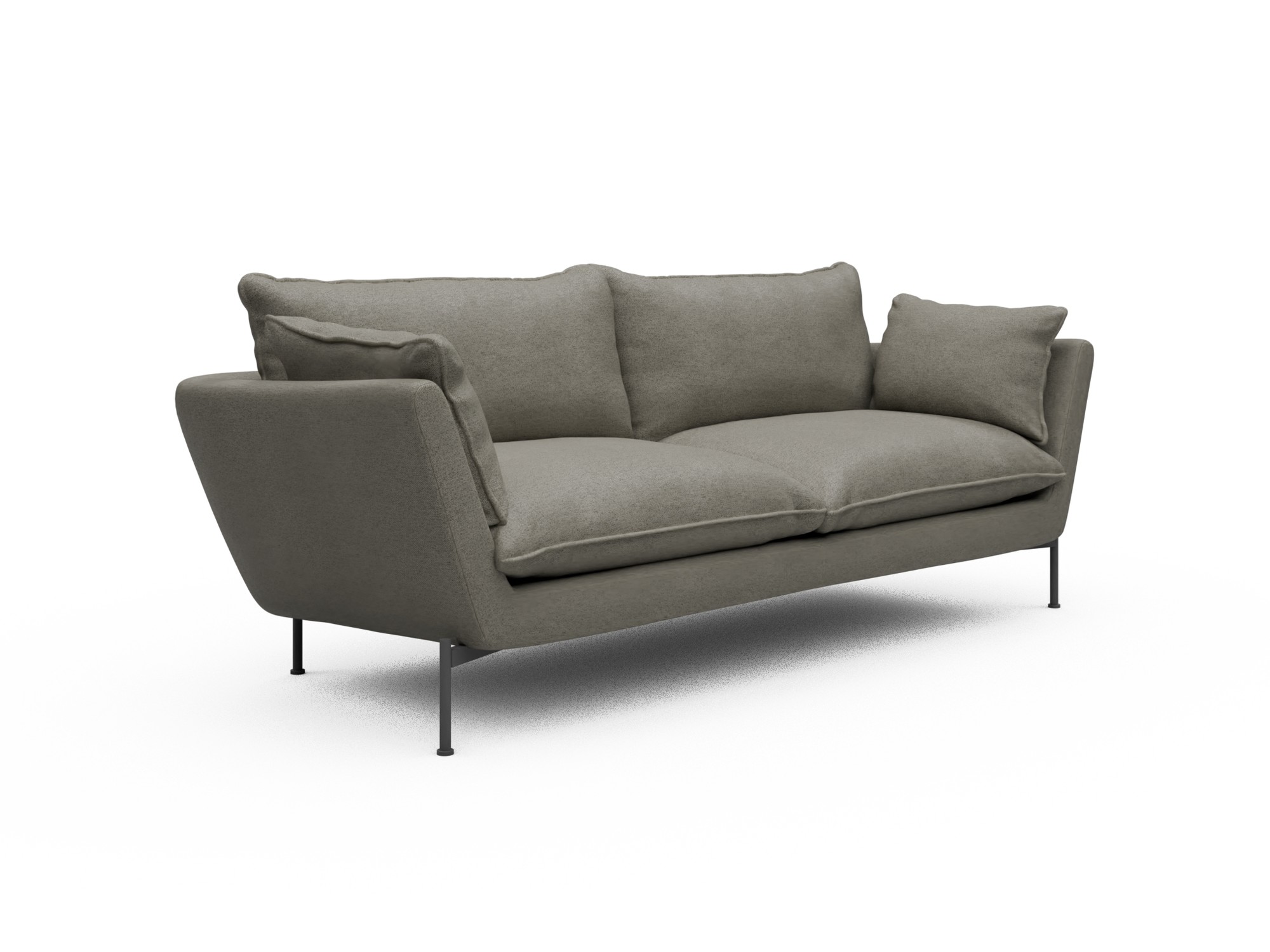 Skandi Home Sofa Anton Soft 3-Sitzer Denari-Warm-Grey moebelfaktor