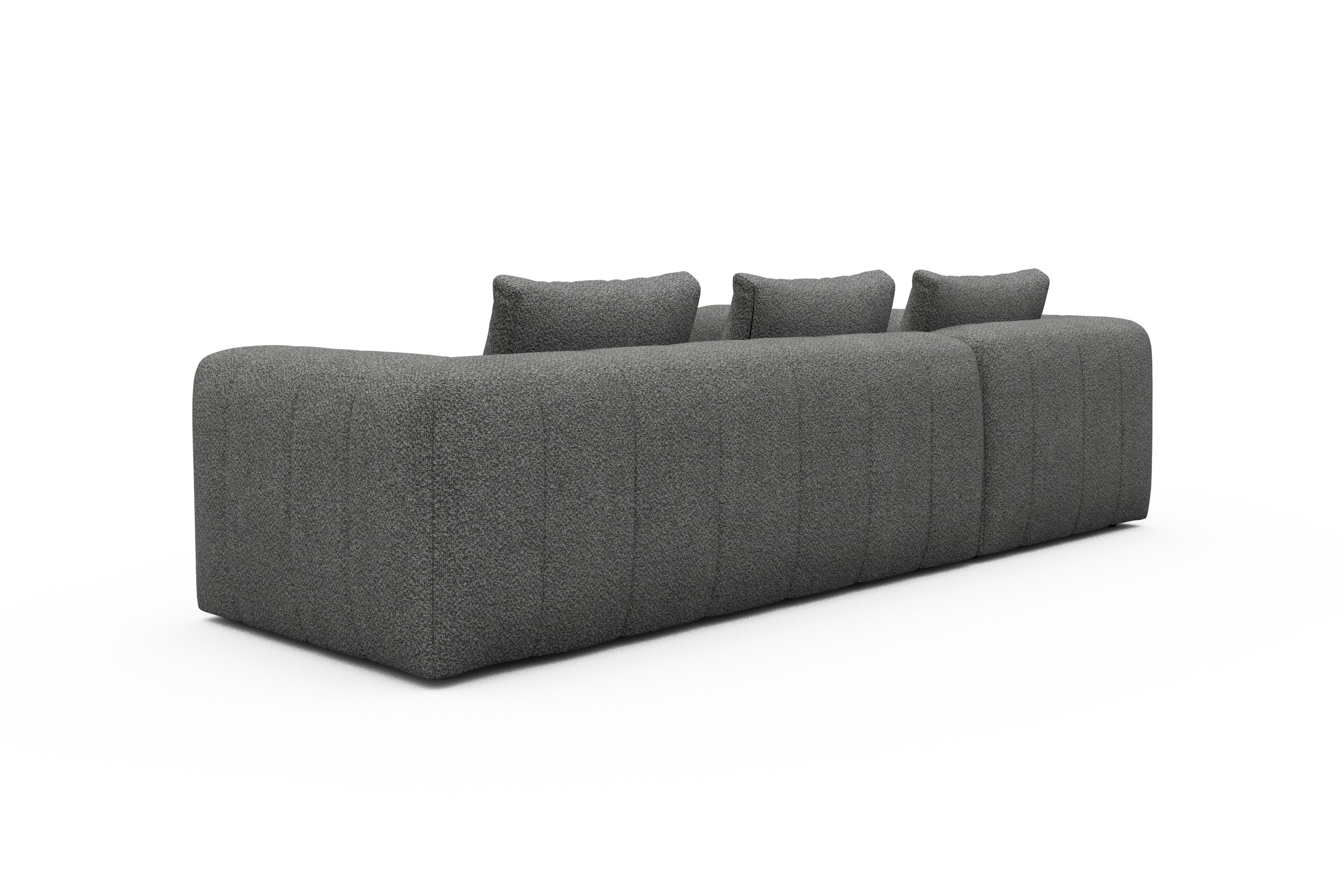 Ecksofa Hugo 2x 2,5-Sitzer Armlehne rechts Vanora-Warm-Grey