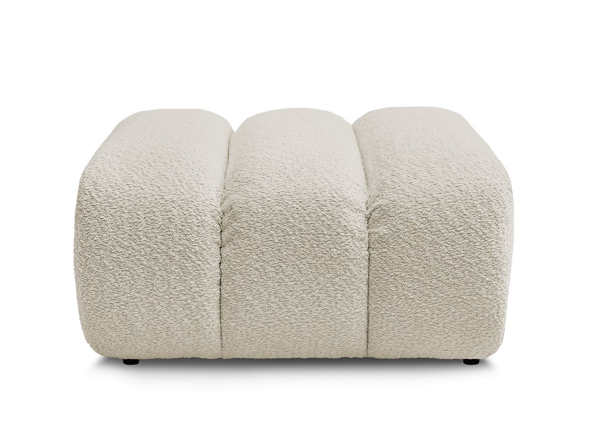Bobochic Talia Pouf Bouclé-Stoff Beige